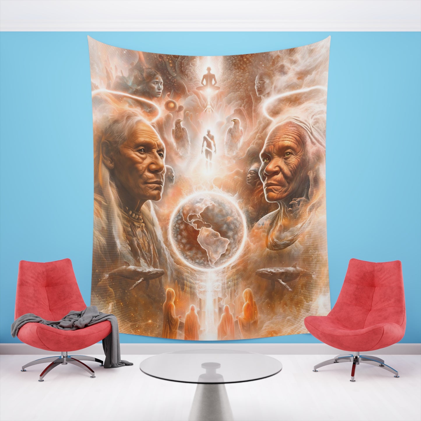 "GUARDIANS" Printed Wall Tapestry