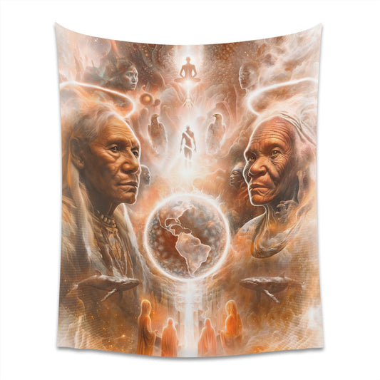 "GUARDIANS" Printed Wall Tapestry