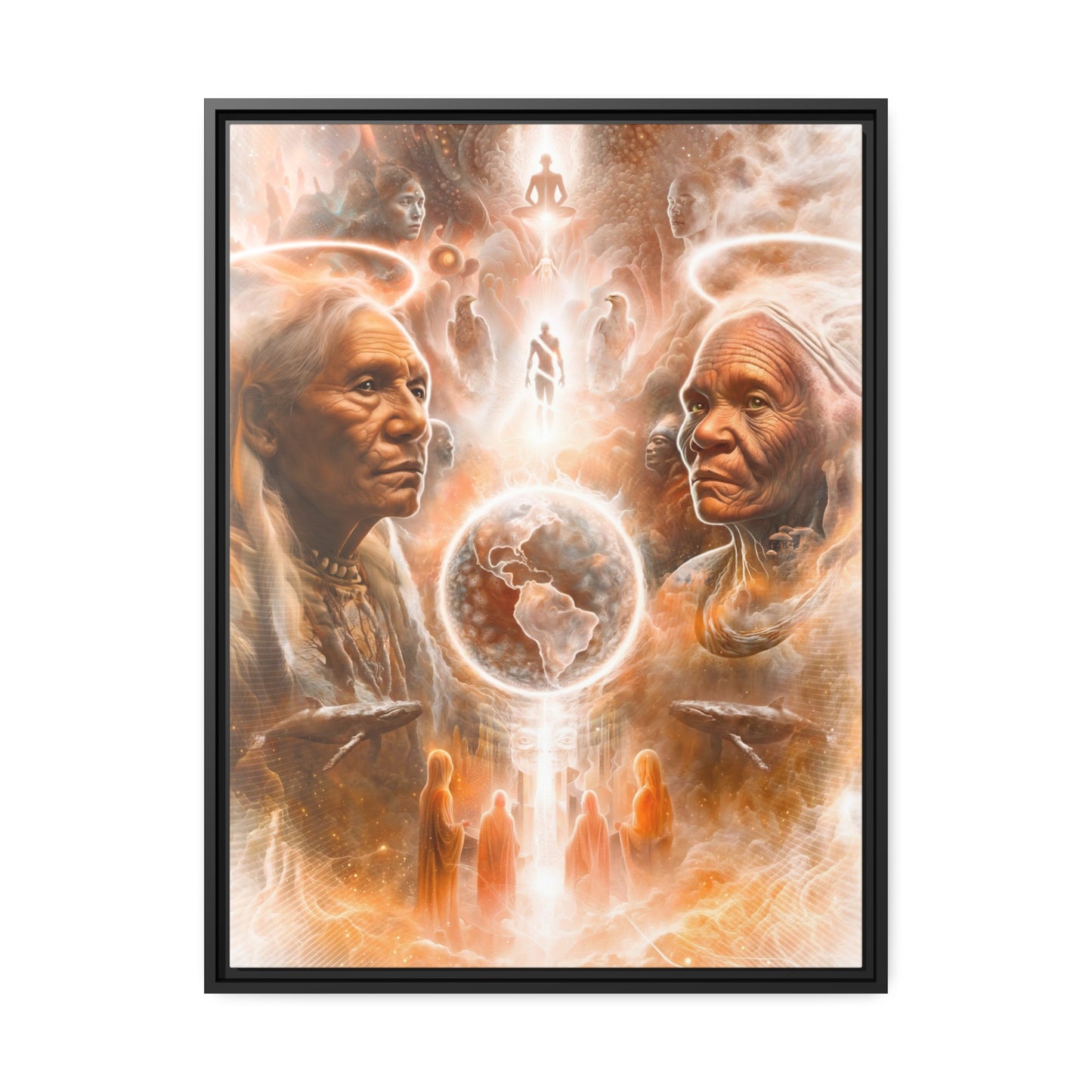 "GUARDIANS" Matte Canvas, Black Frame