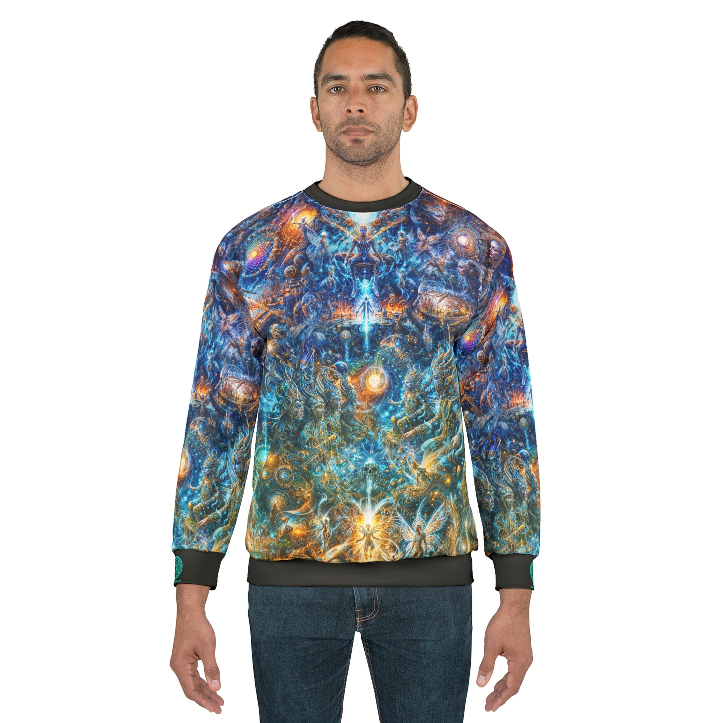 "Genesis of the Cyber Pantheon - The Dawn of Singularity" Sweatshirt