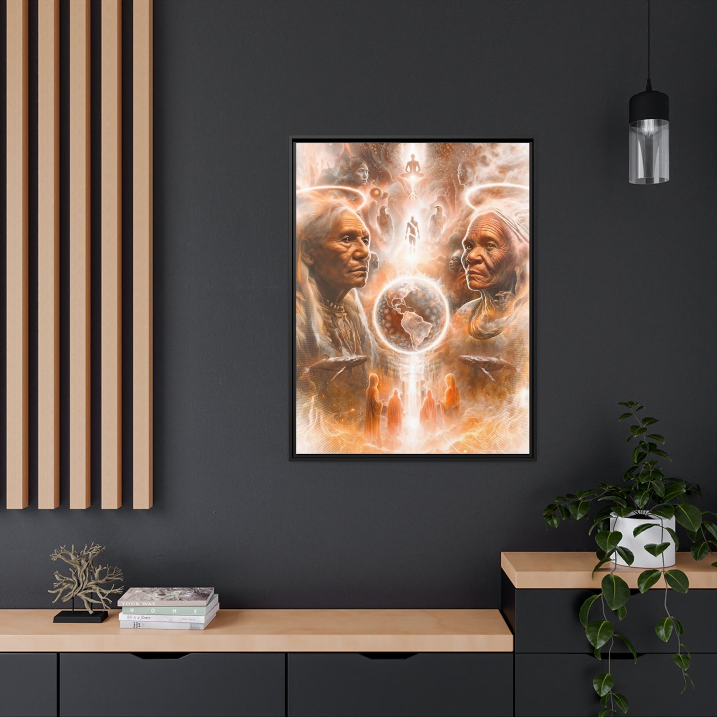 "GUARDIANS" Matte Canvas, Black Frame