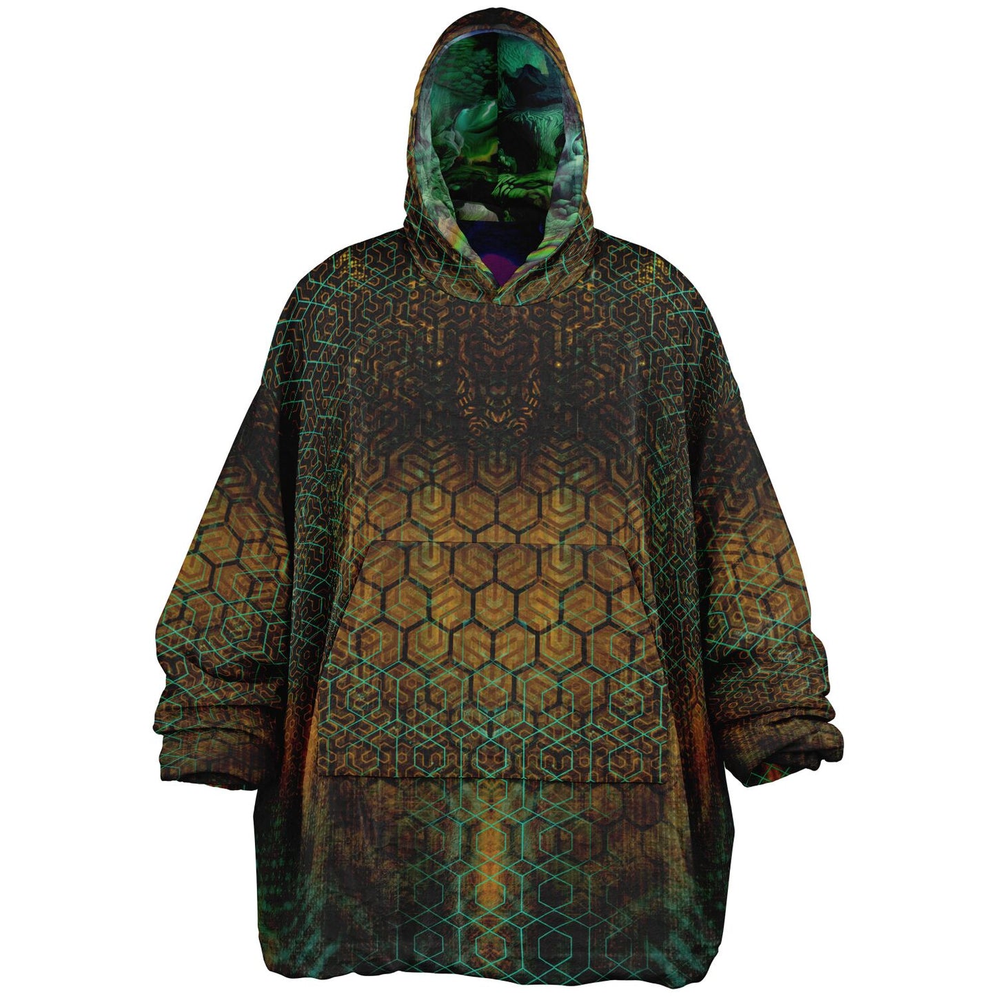 GEO - PSYCHEDELIC WONDERLAND - Reversible Snug Hoodie - AOP