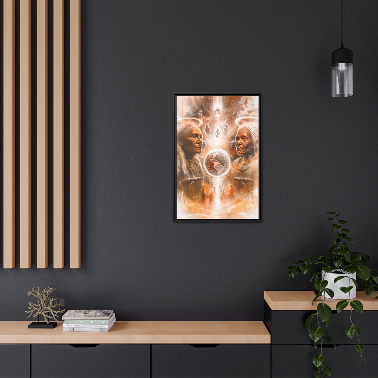 "GUARDIANS" Matte Canvas, Black Frame