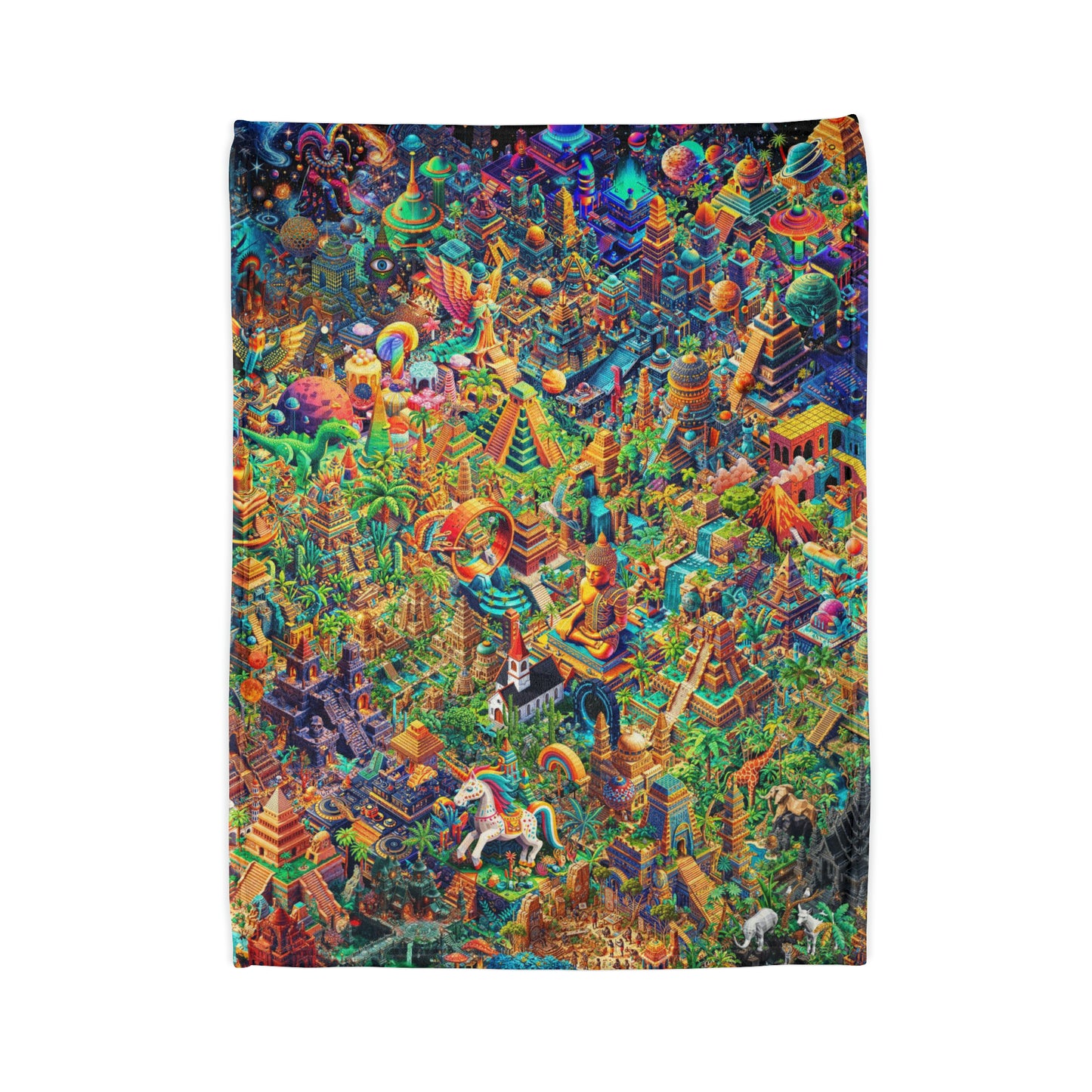 "Wild Eye Kandy" Soft Polyester Blanket