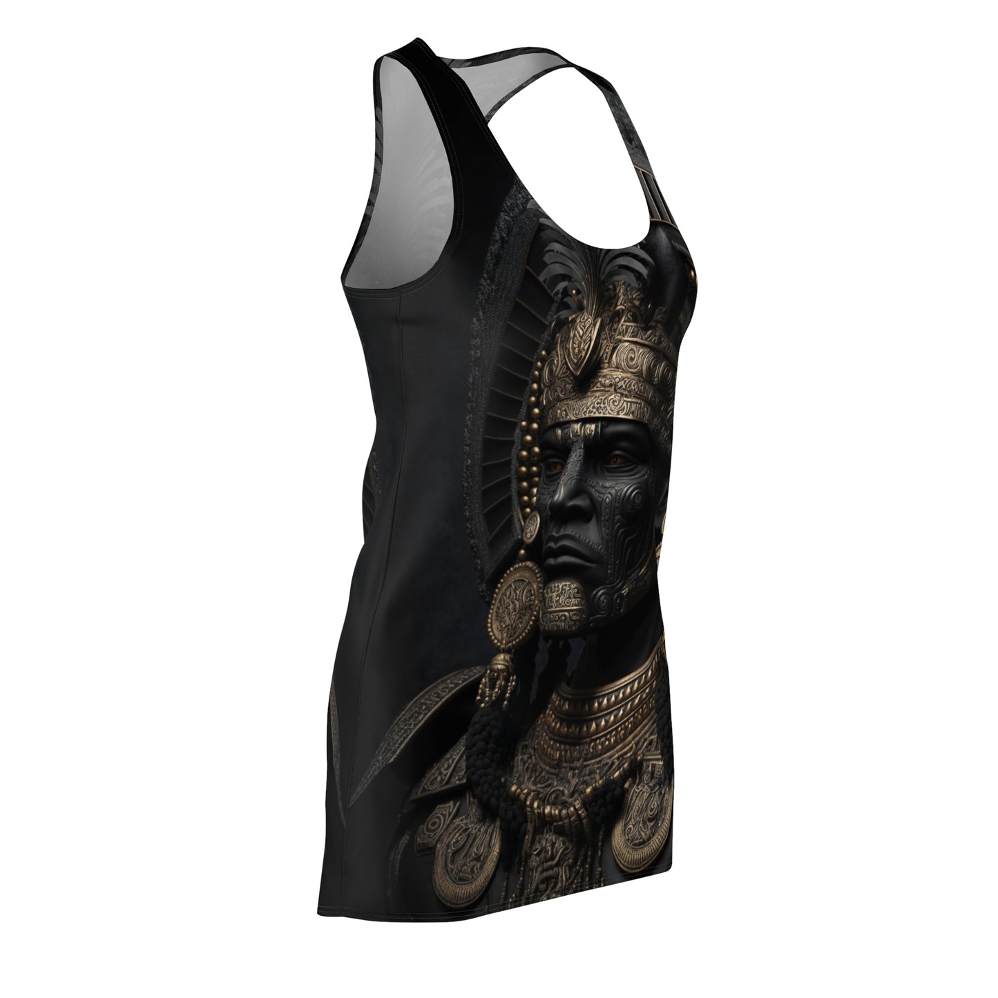 "Zapotec" Women's Cut & Sew Racerback Dress (AOP)