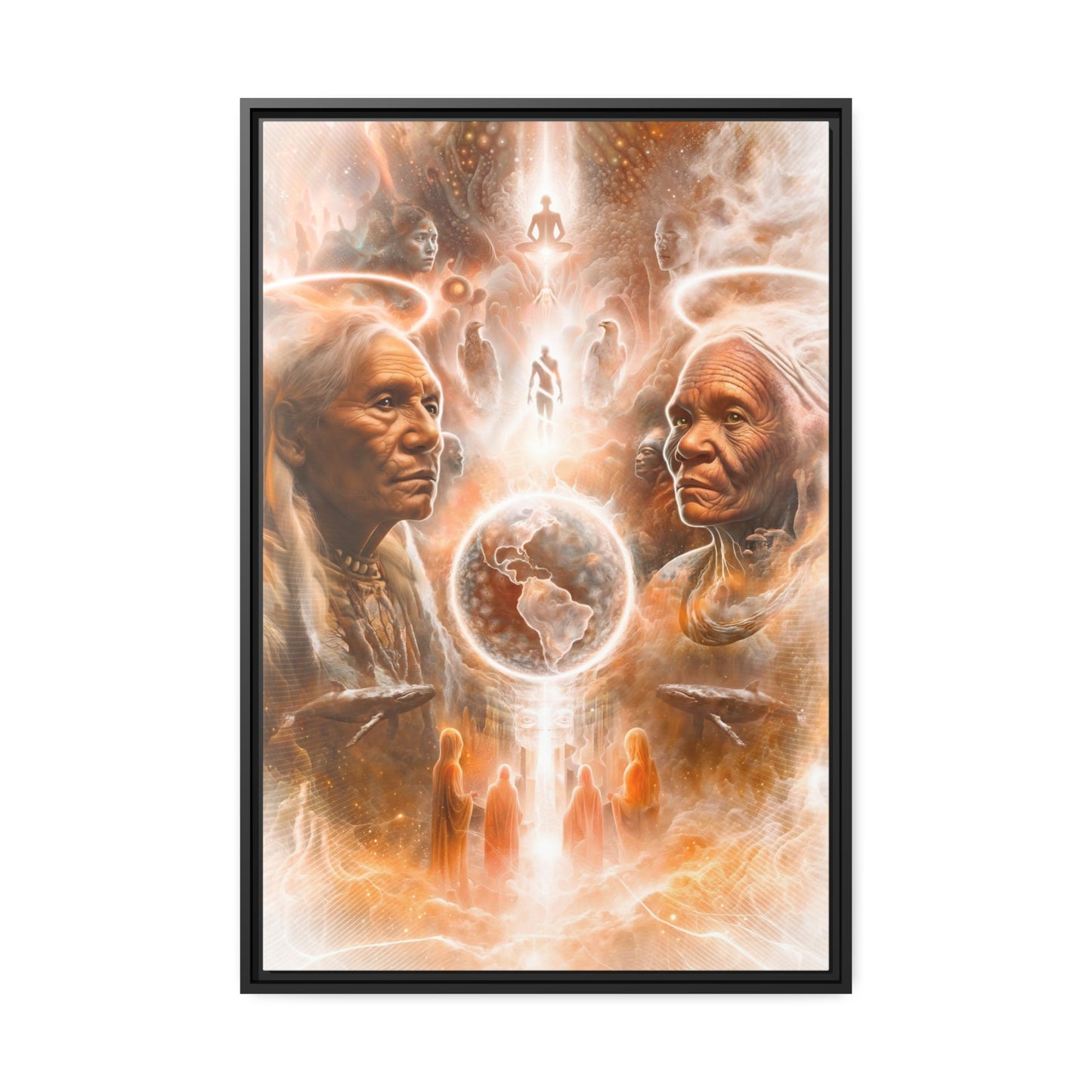 "GUARDIANS" Matte Canvas, Black Frame