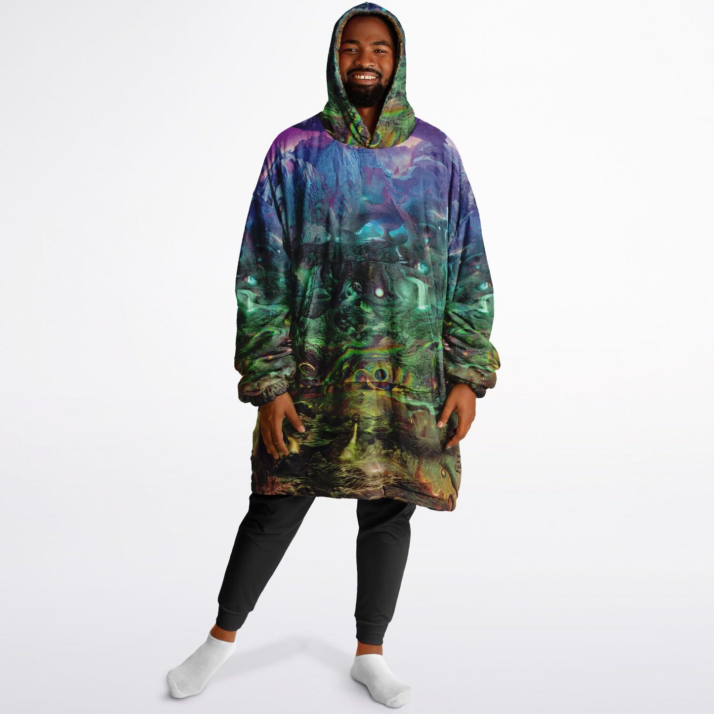 GEO - PSYCHEDELIC WONDERLAND - Reversible Snug Hoodie - AOP