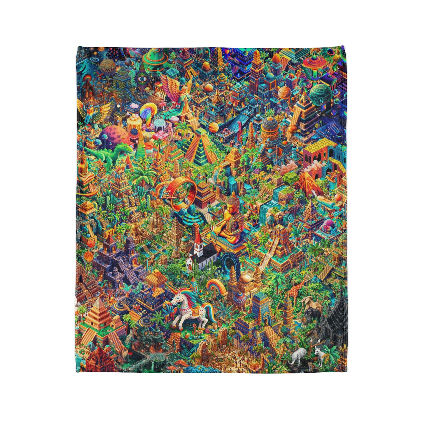 "Wild Eye Kandy" Soft Polyester Blanket