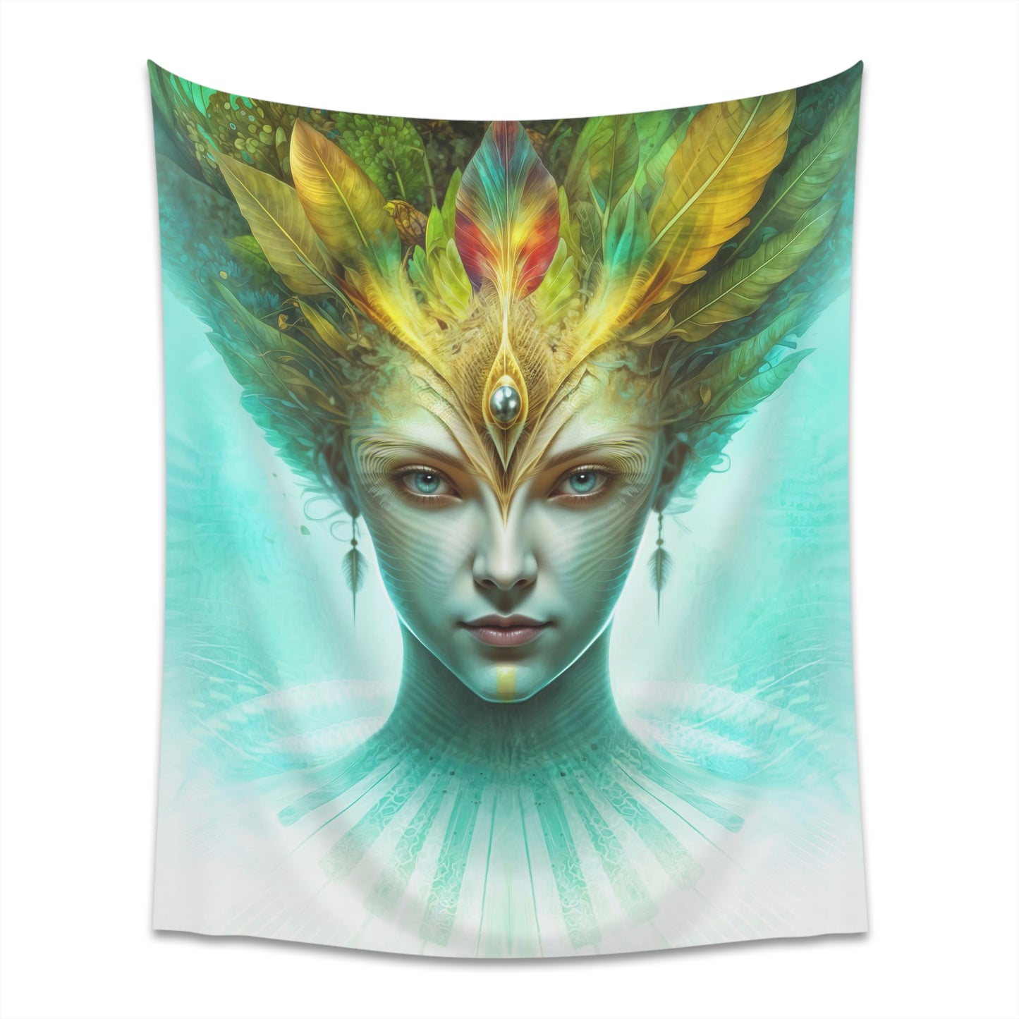 "AWAKENING AHIMSA" Printed Wall Tapestry