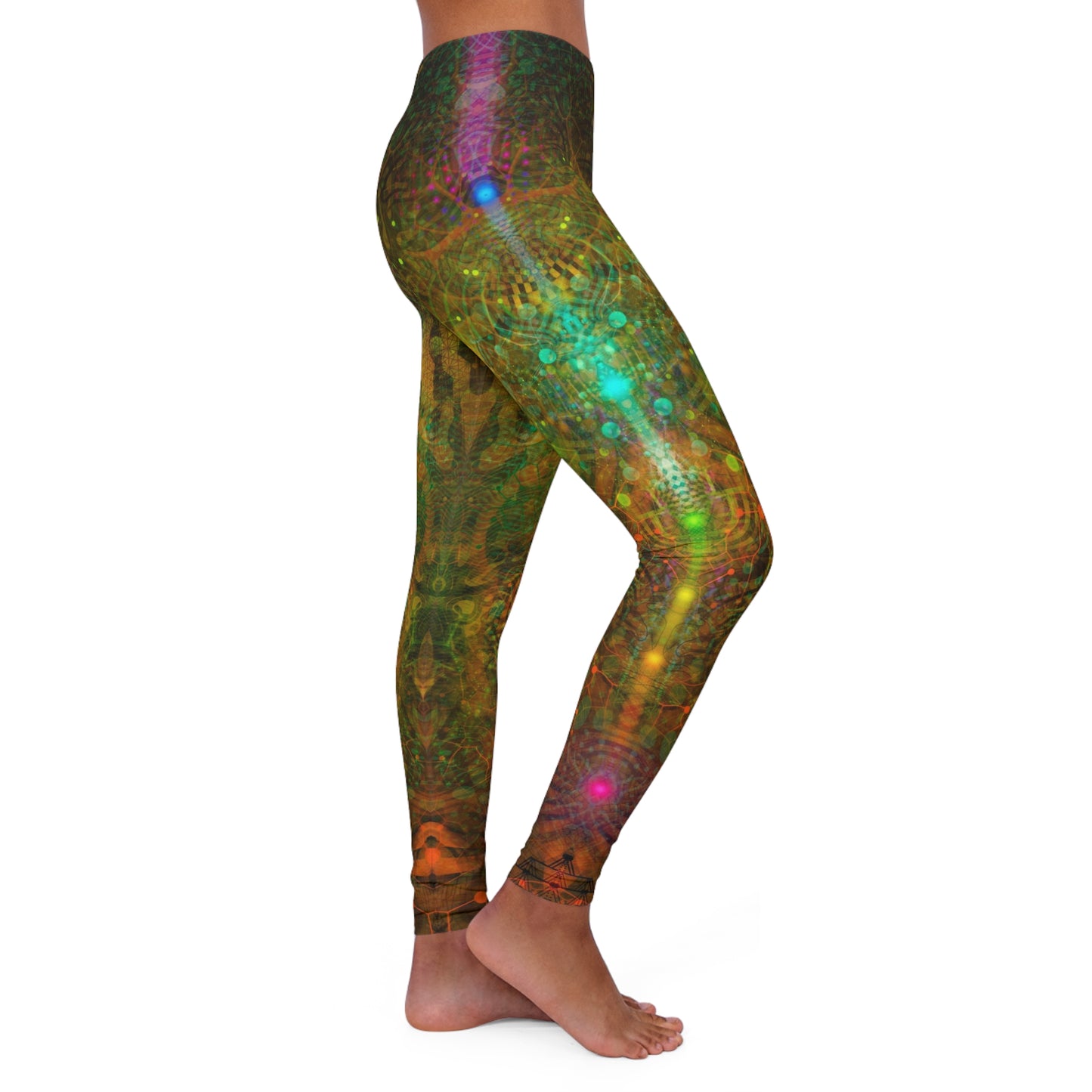 "BIOTEK" Women's Casual Spandex Leggings (AOP)