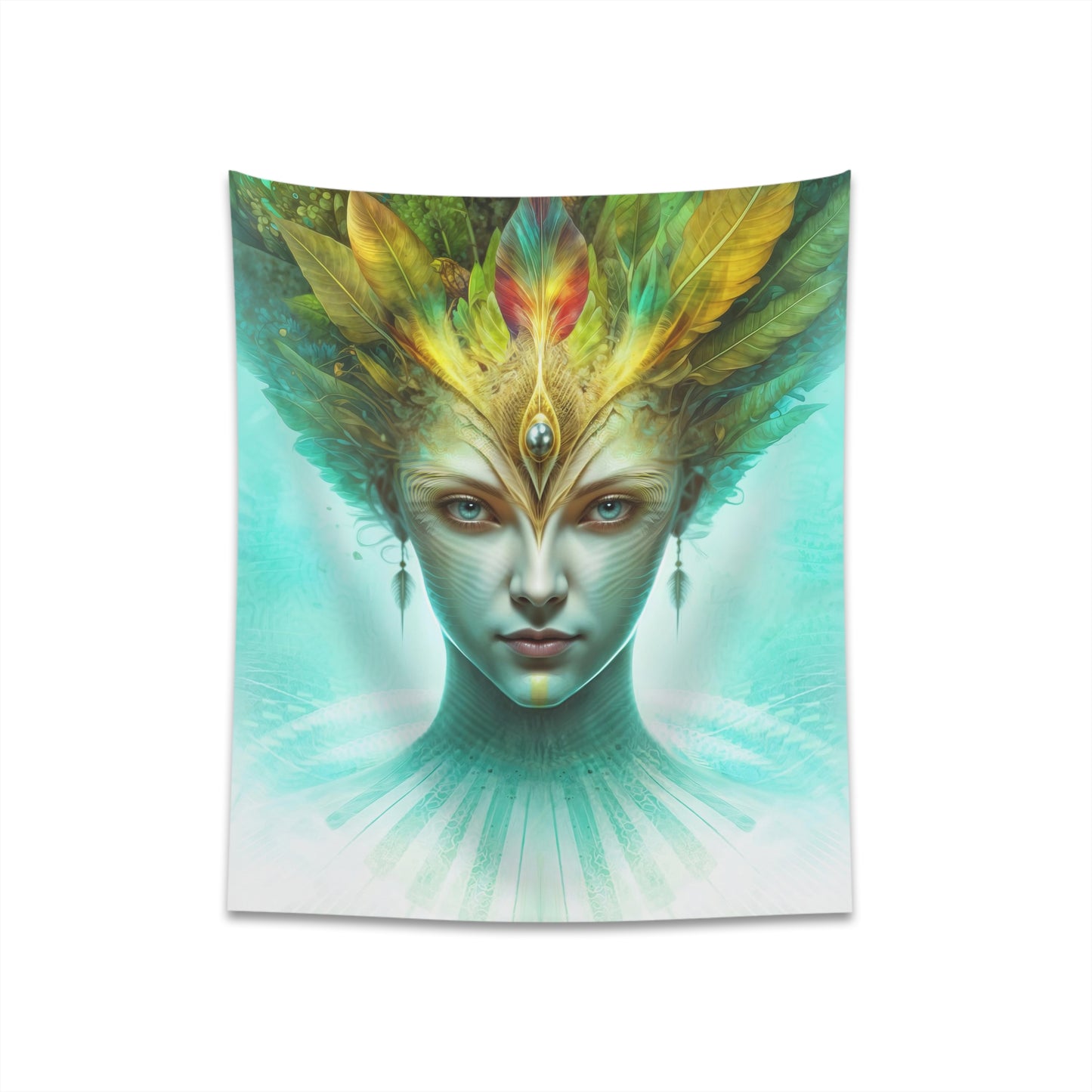 "AWAKENING AHIMSA" Printed Wall Tapestry