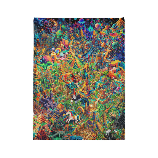 "Wild Eye Kandy" Soft Polyester Blanket