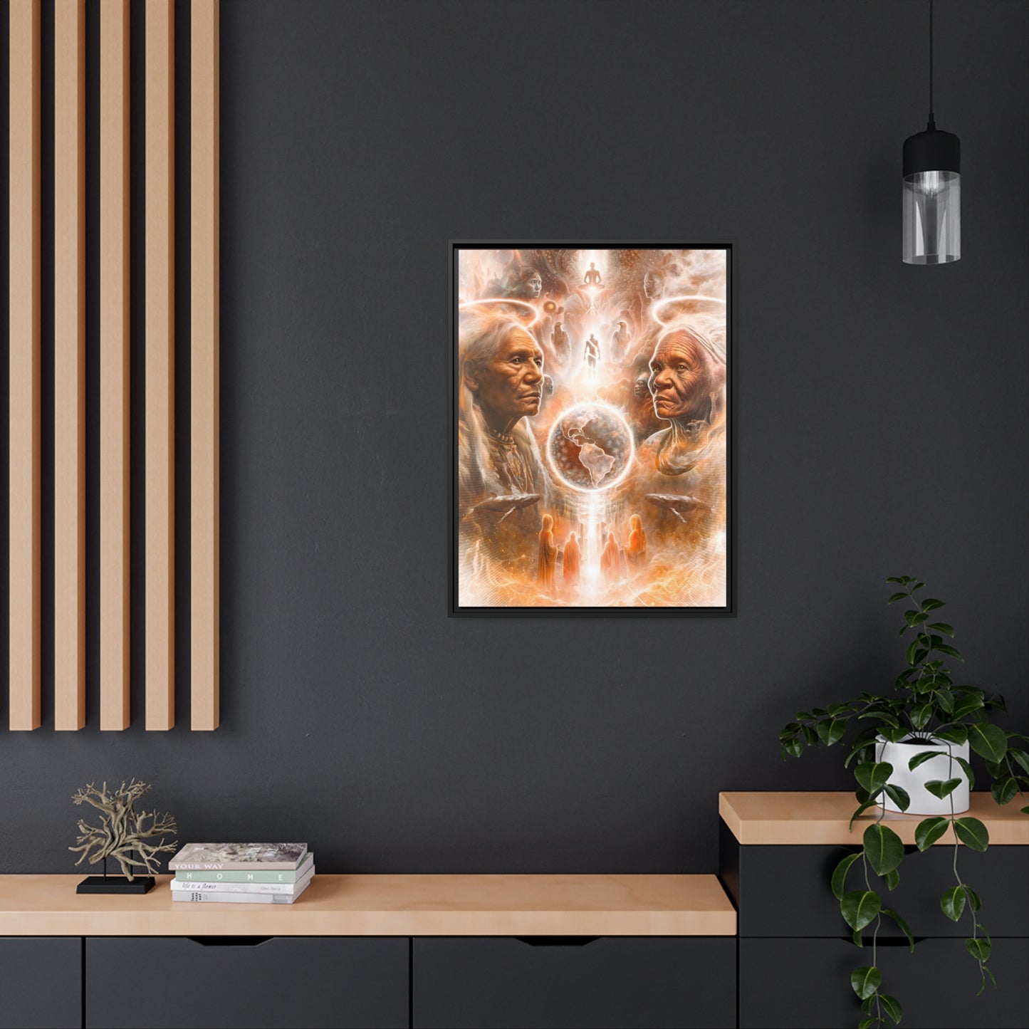 "GUARDIANS" Matte Canvas, Black Frame