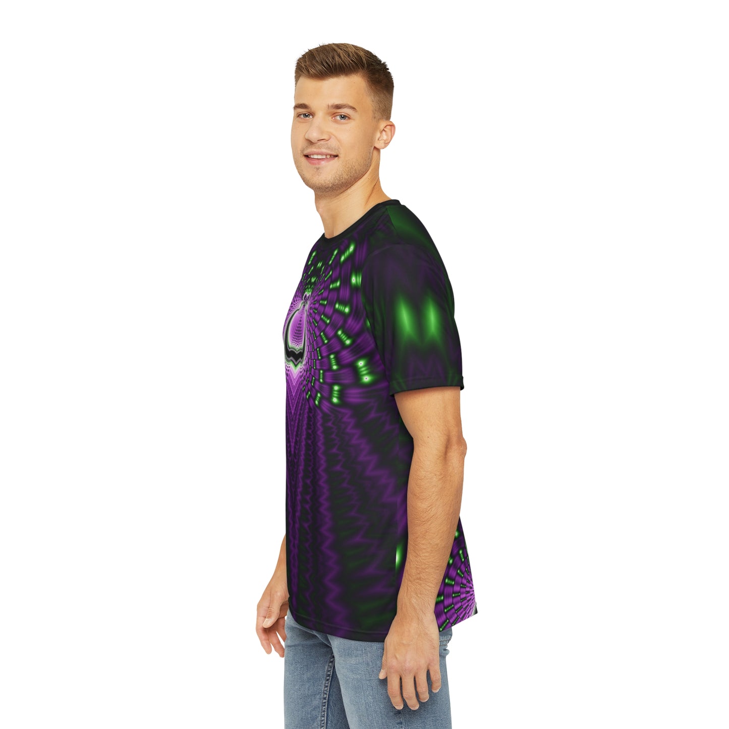 "FRACTAL HEART" Polyester Tee (AOP)