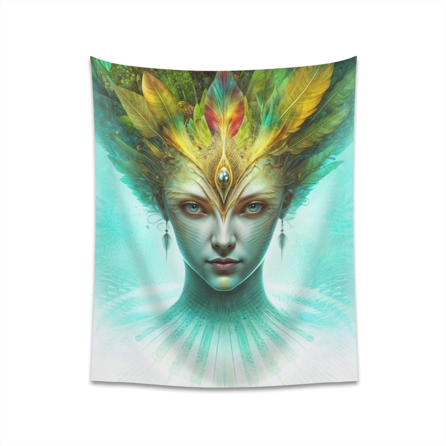 "AWAKENING AHIMSA" Printed Wall Tapestry