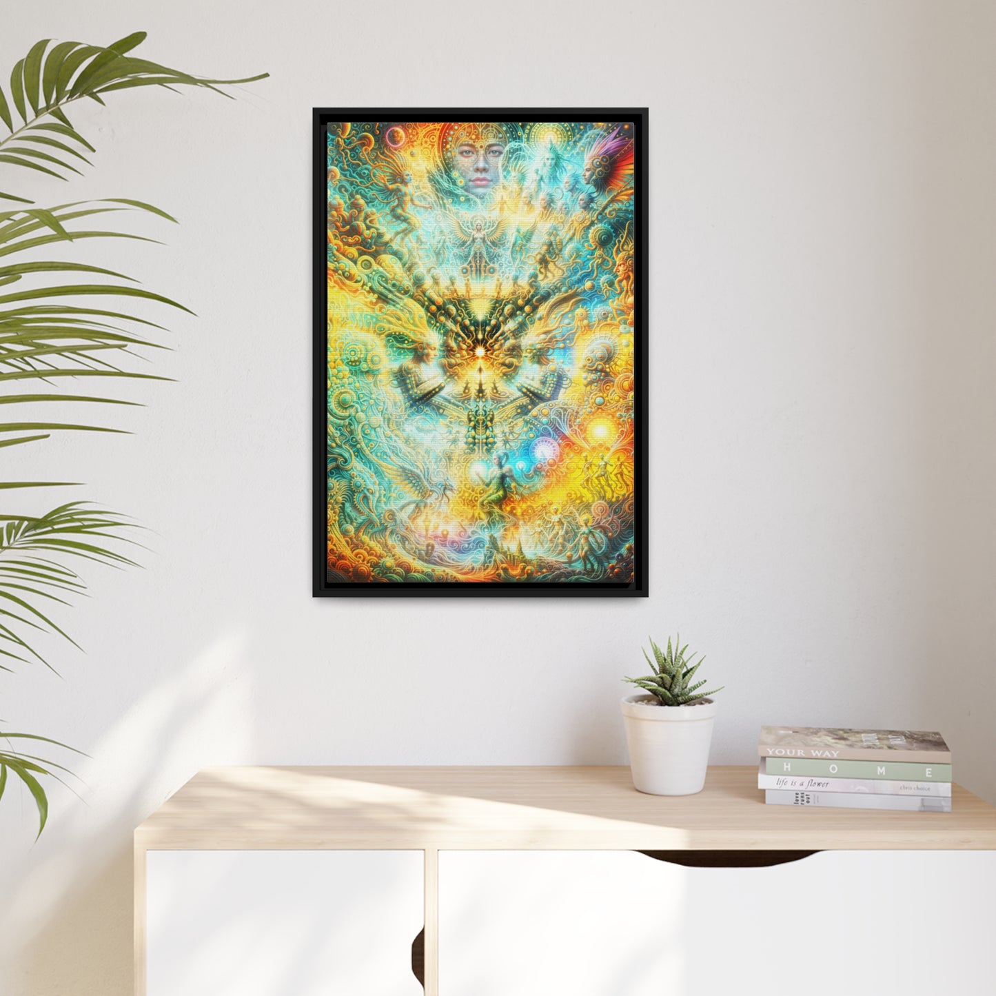 "ETERNAL INFLECTION" Matte Canvas, Black Frame