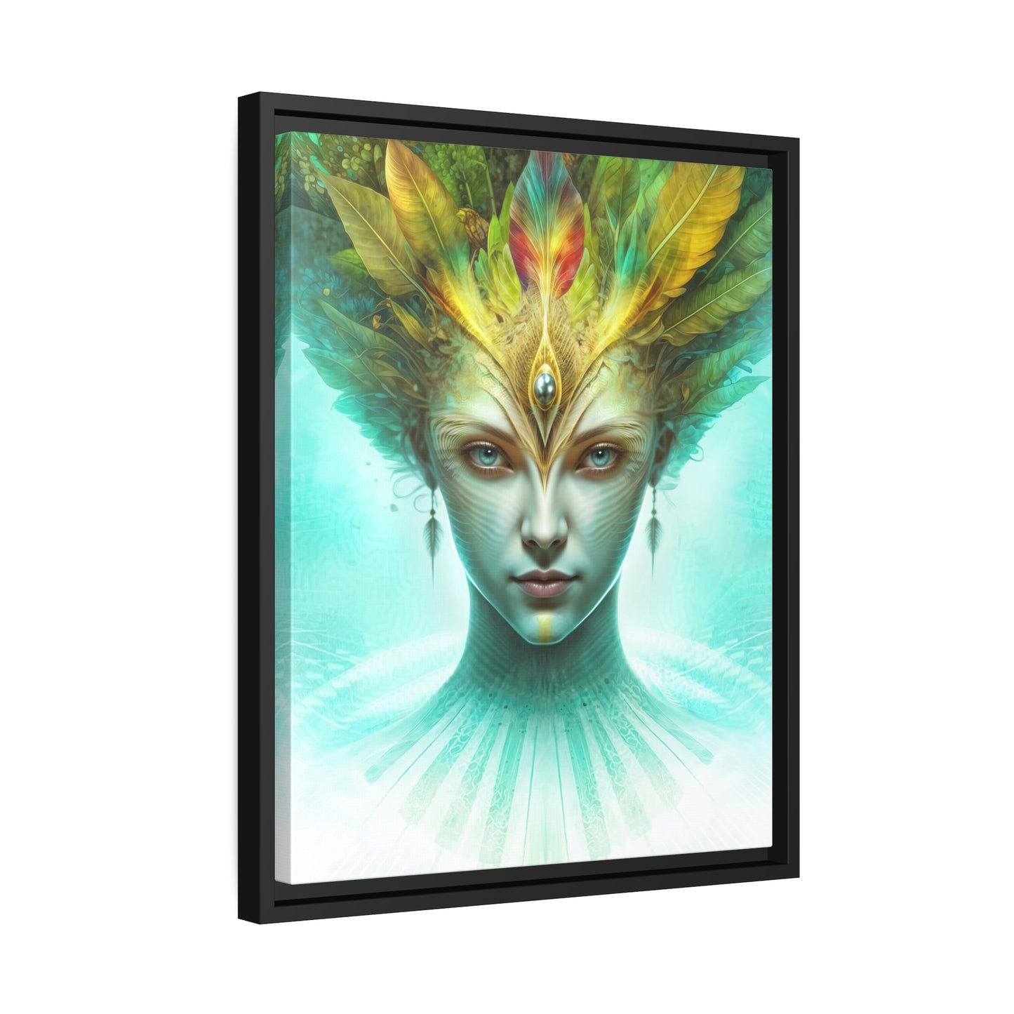 "AWAKENING AHIMSA" Matte Canvas, Black Frame