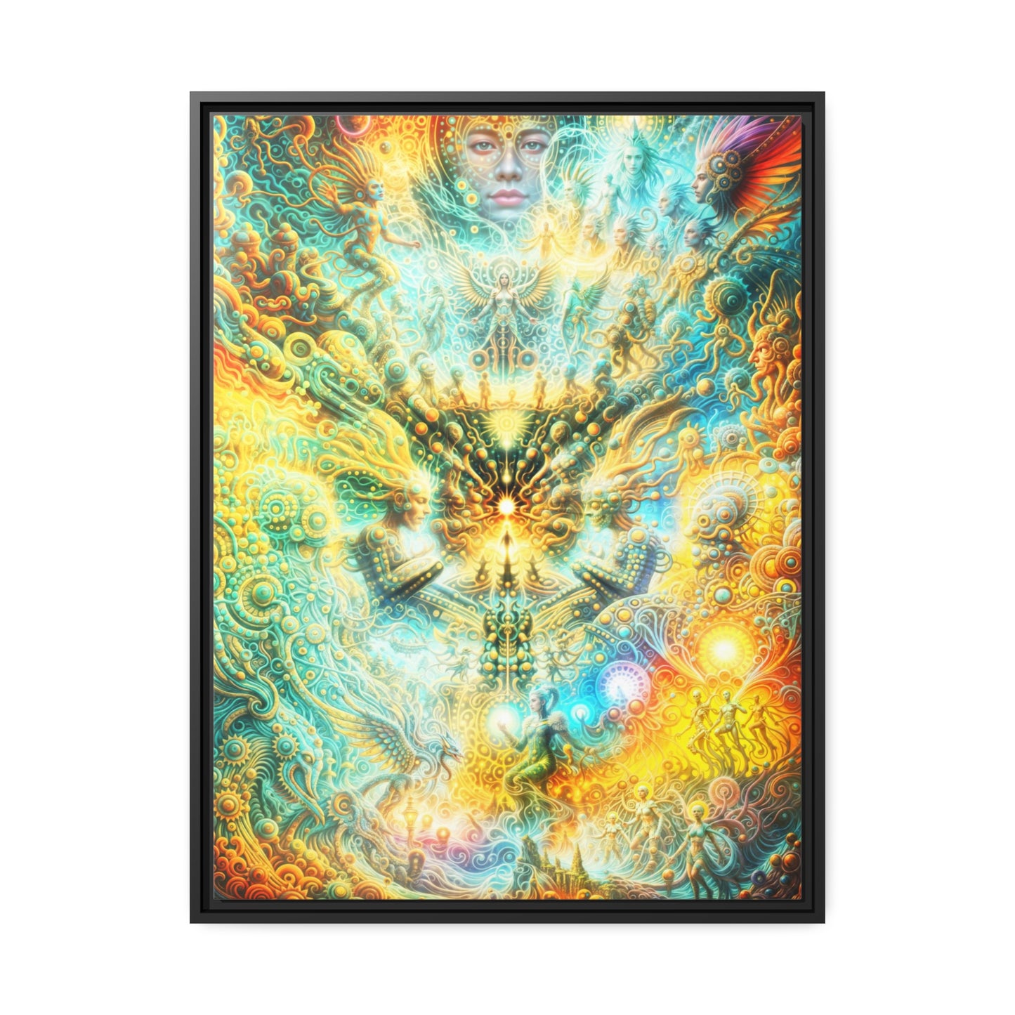 "ETERNAL INFLECTION" Matte Canvas, Black Frame