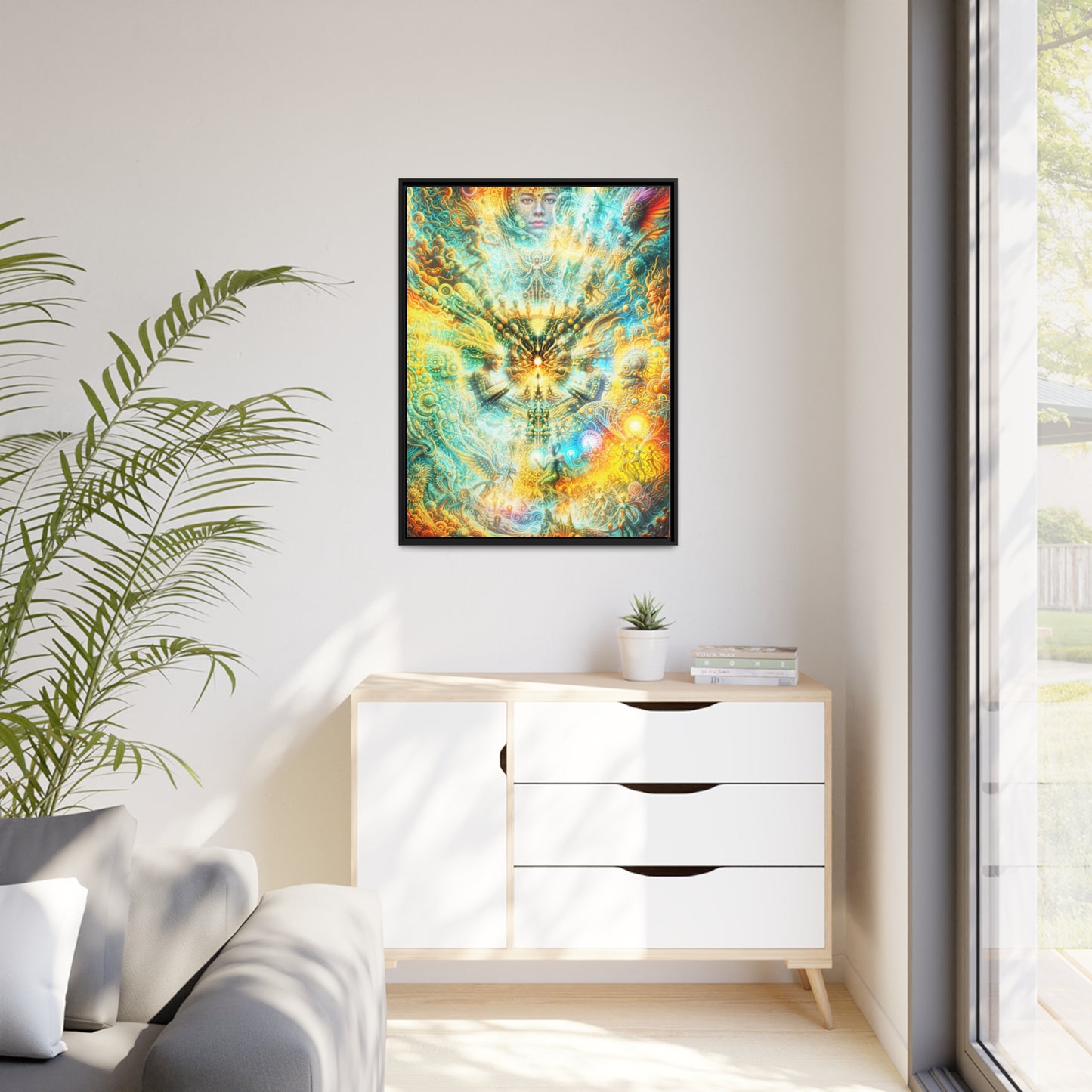 "ETERNAL INFLECTION" Matte Canvas, Black Frame