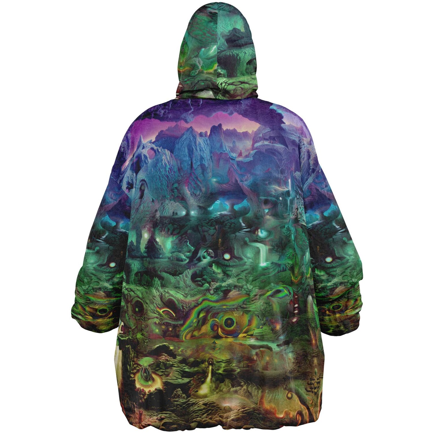 GEO - PSYCHEDELIC WONDERLAND - Reversible Snug Hoodie - AOP