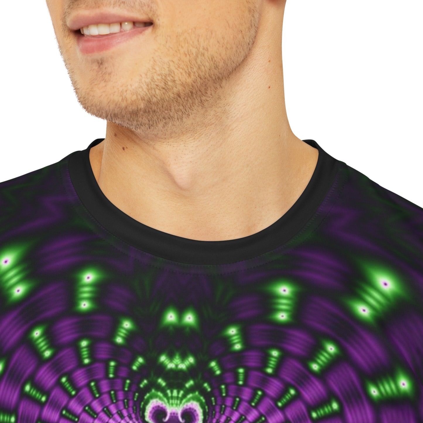 "FRACTAL HEART" Polyester Tee (AOP)