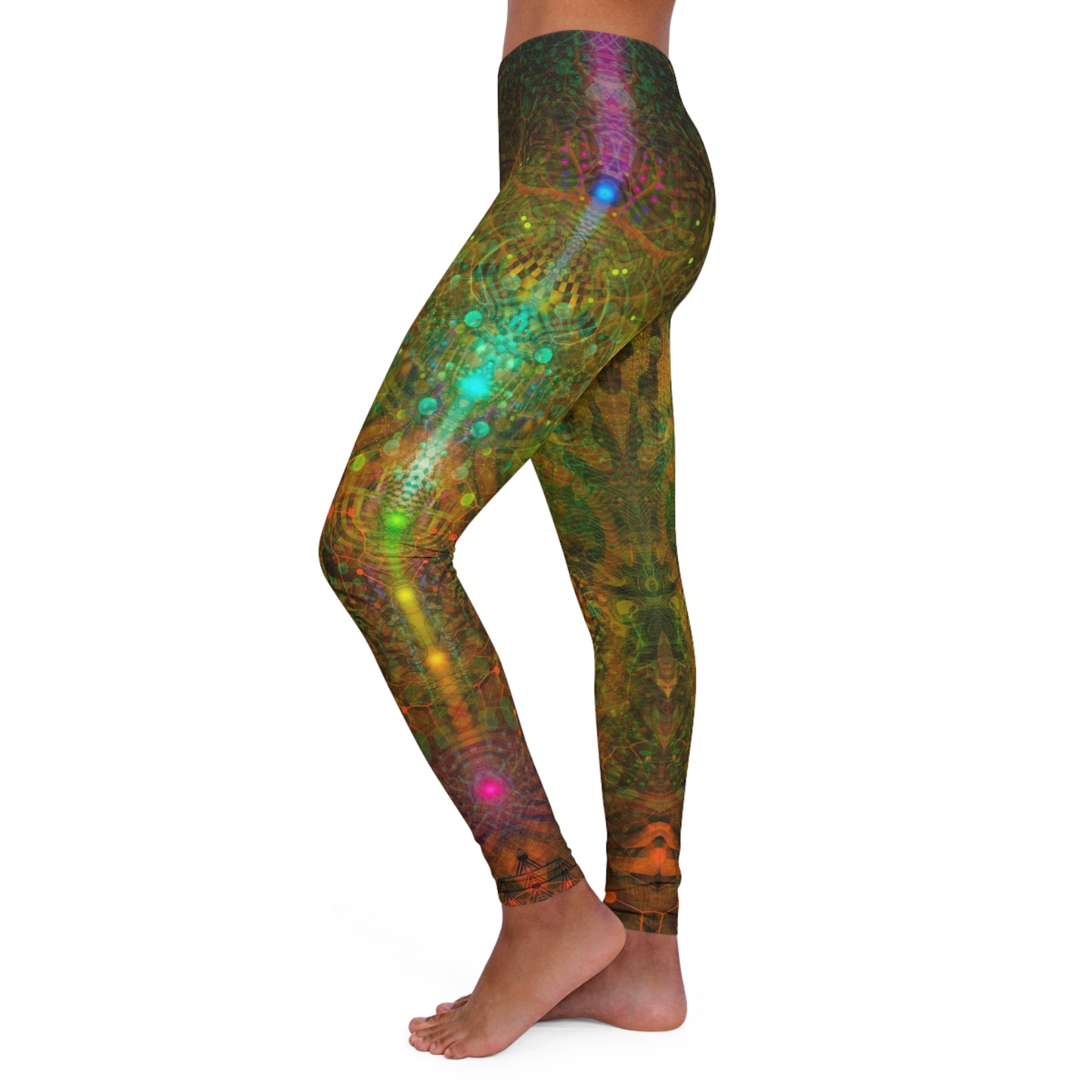 "BIOTEK" Women's Casual Spandex Leggings (AOP)