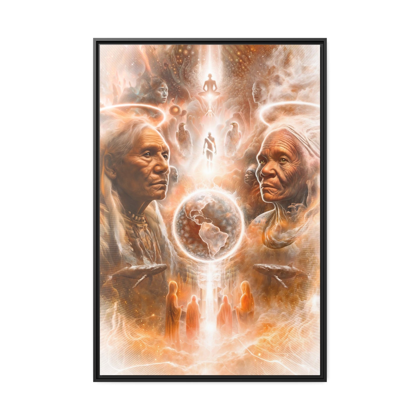 "GUARDIANS" Matte Canvas, Black Frame