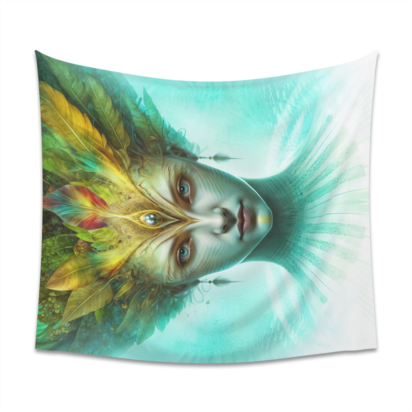 "AWAKENING AHIMSA" Printed Wall Tapestry