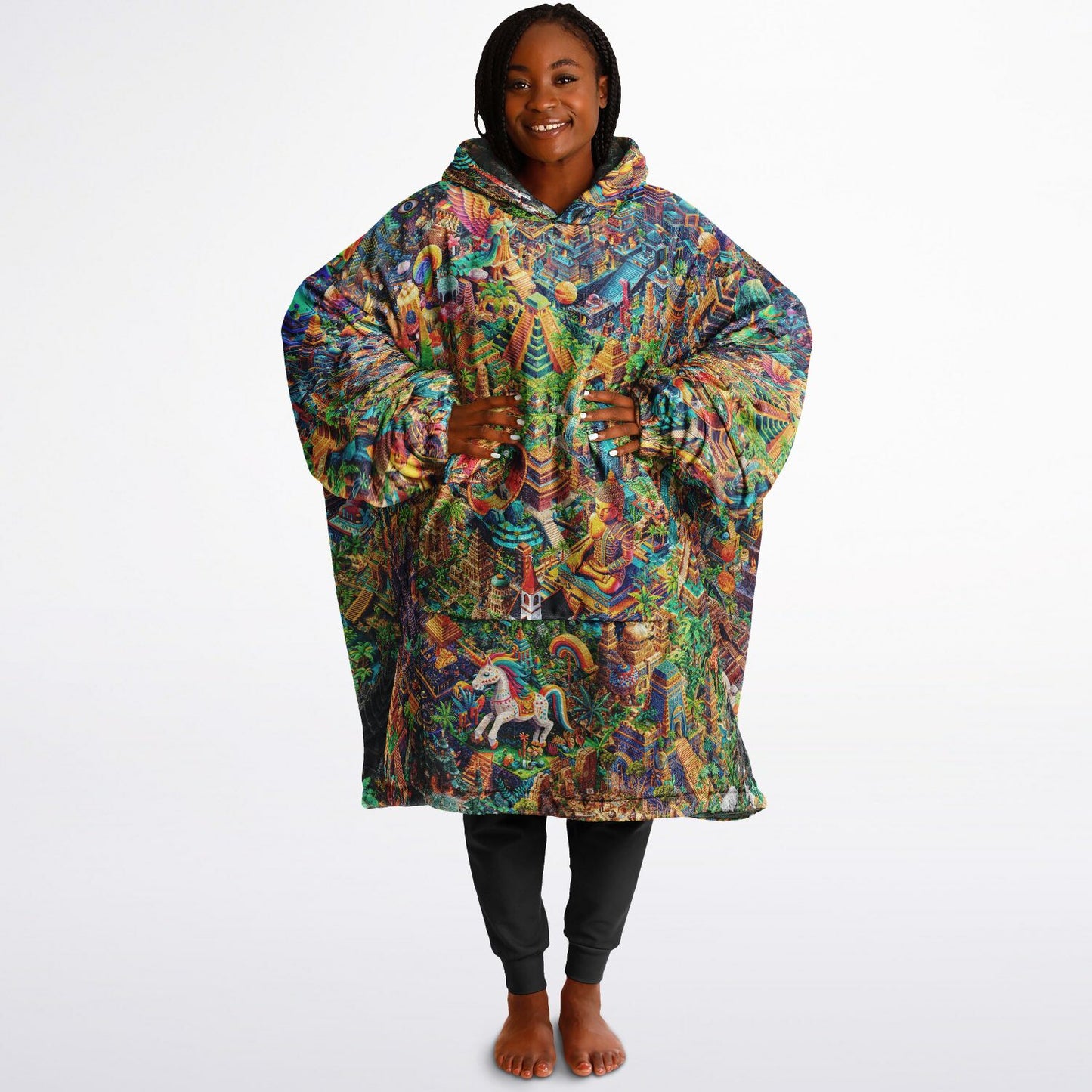 WILD EYE KANDY - TEX2 Reversible Snug Hoodie - AOP