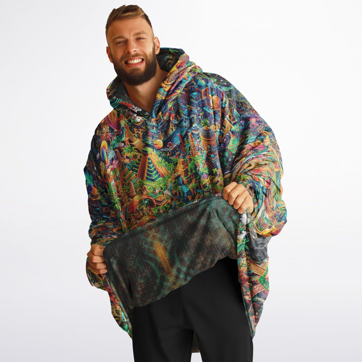 WILD EYE KANDY - TEX2 Reversible Snug Hoodie - AOP