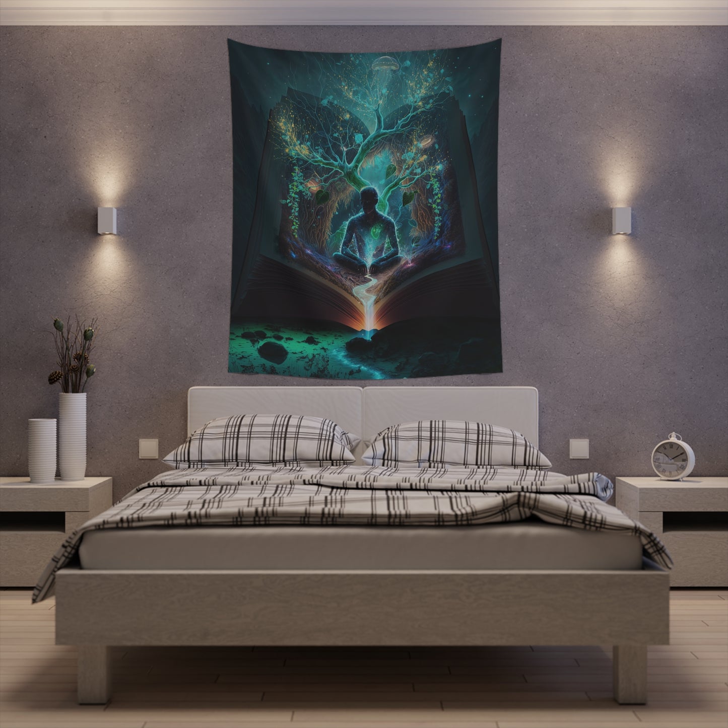 "LIFE" Printed Wall Tapestry