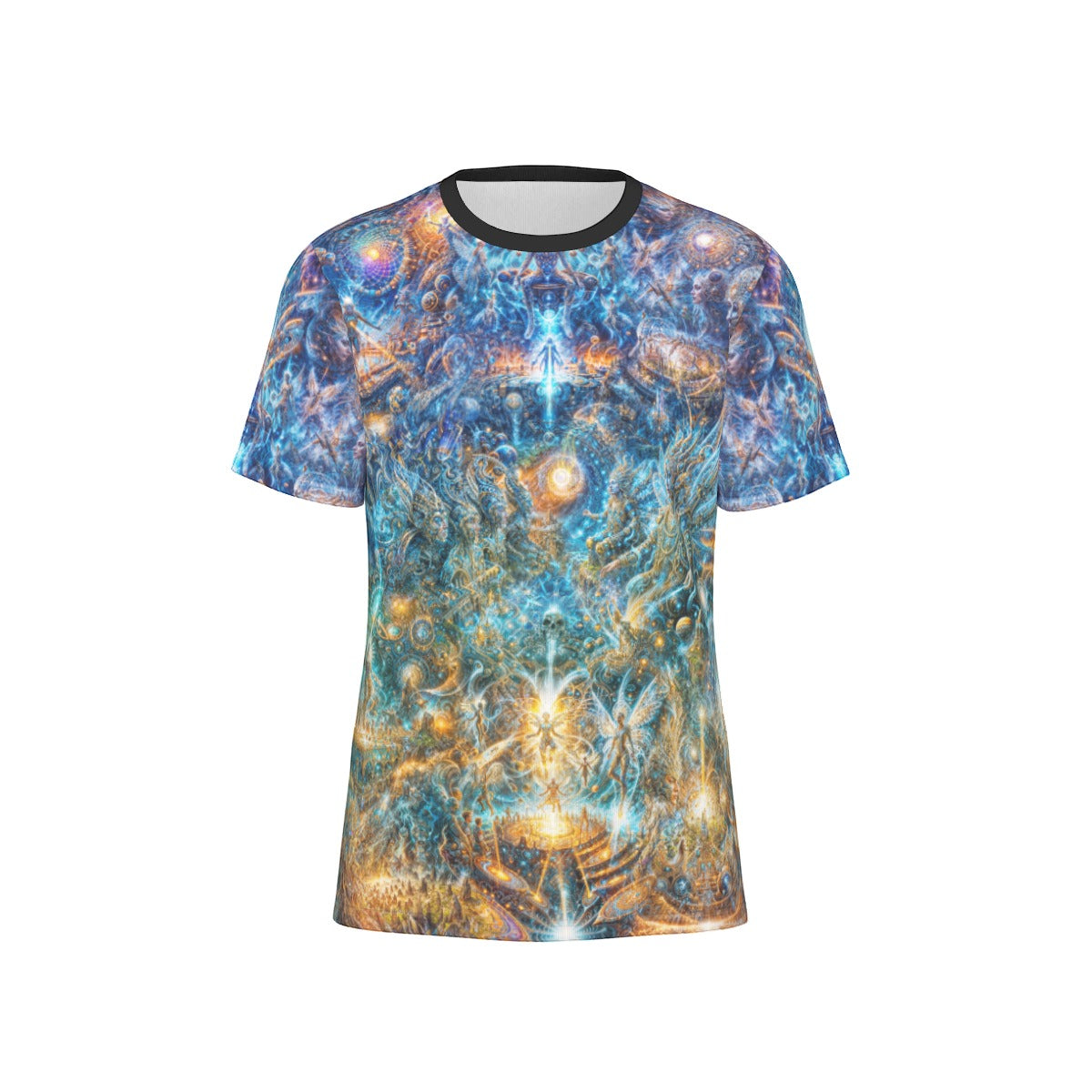 "Genesis of the Cyber Pantheon - Dawn of the Singularity" Men's O-Neck T-Shirt | 190GSM Cotton