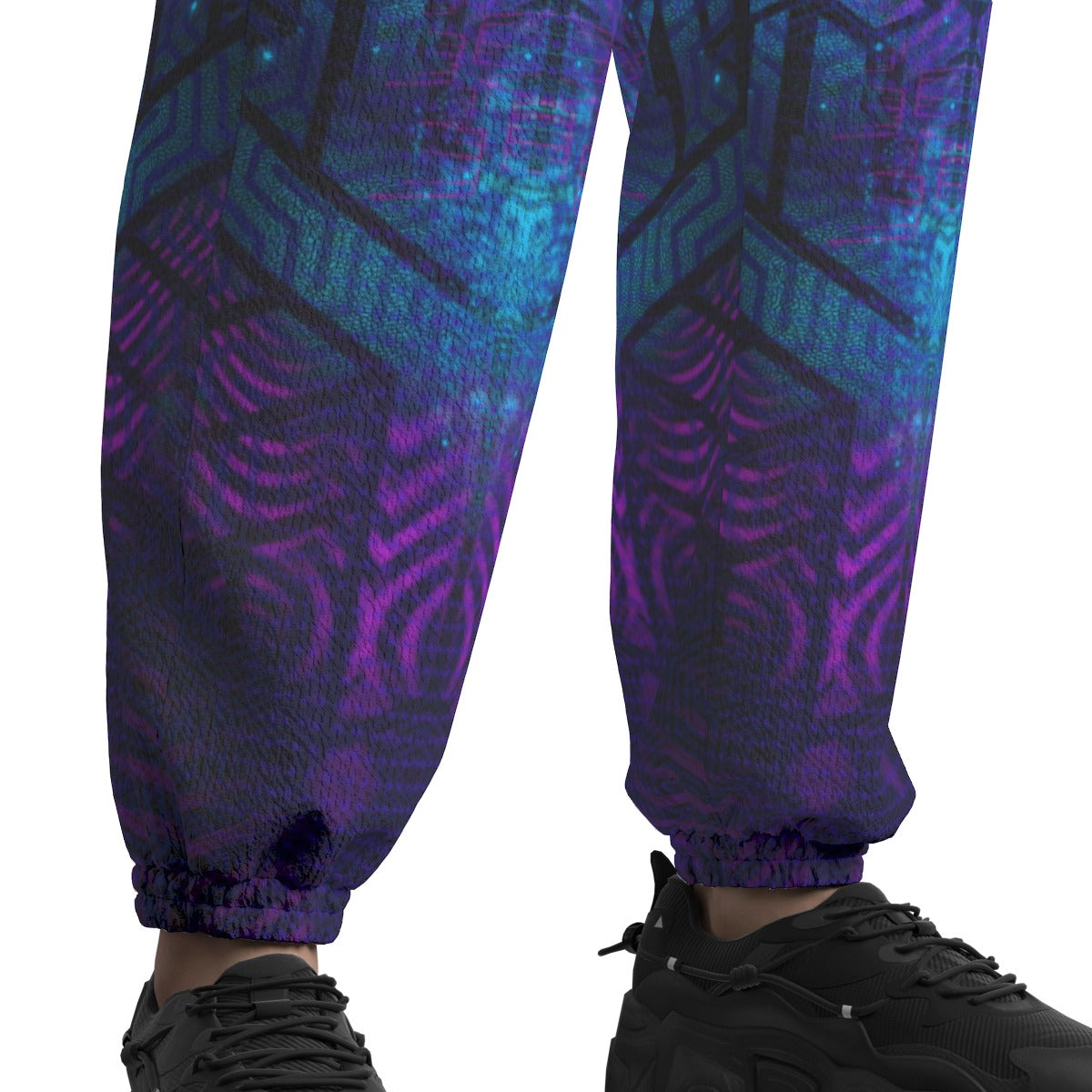 GEOPSY - All-Over Print Unisex Textured Casual Pants