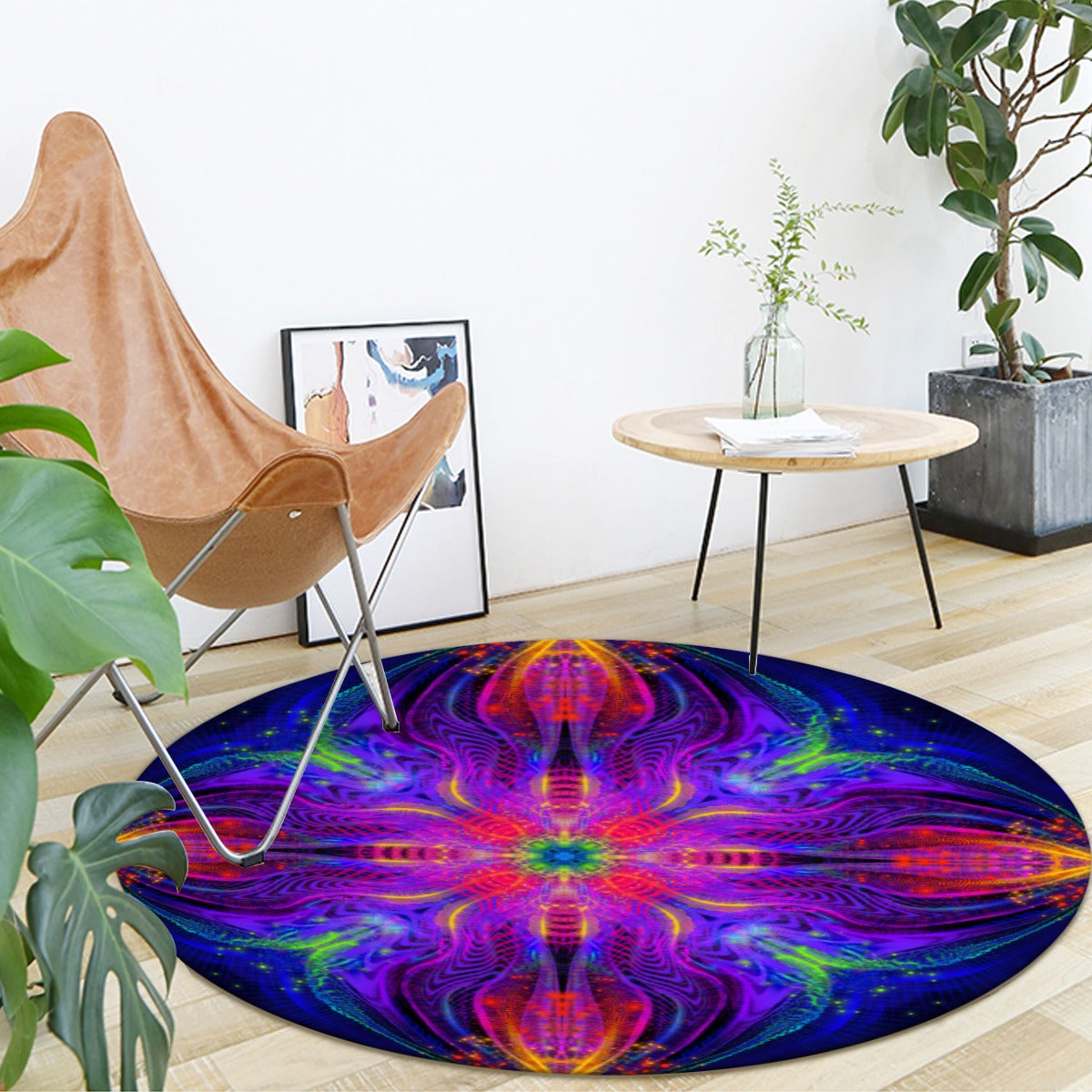 "CHROMADEPTH MANDALA"Foldable round mat