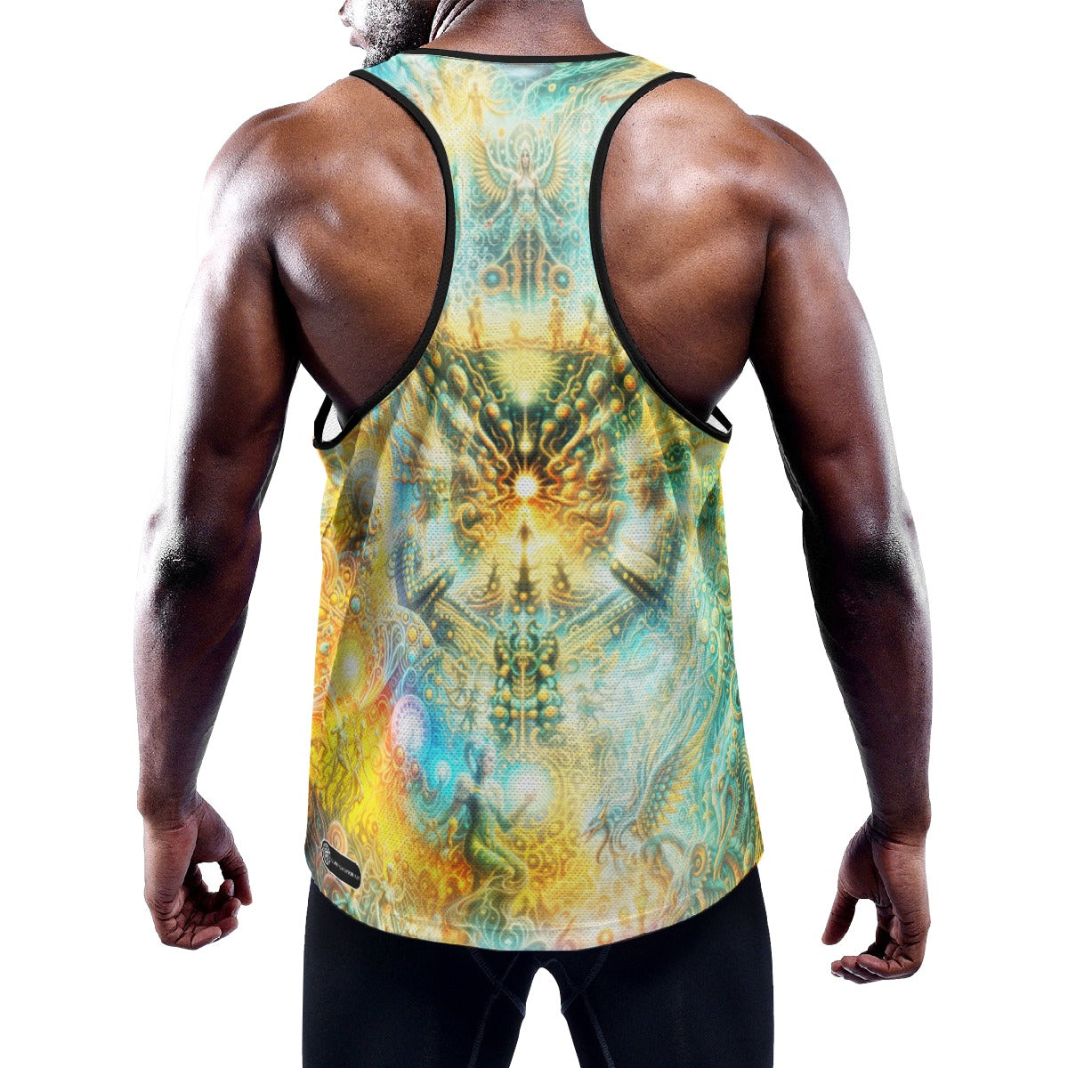 "ETERNAL INFLECTION" All-Over Print Men's Slim Y-Back Muscle Tank Top