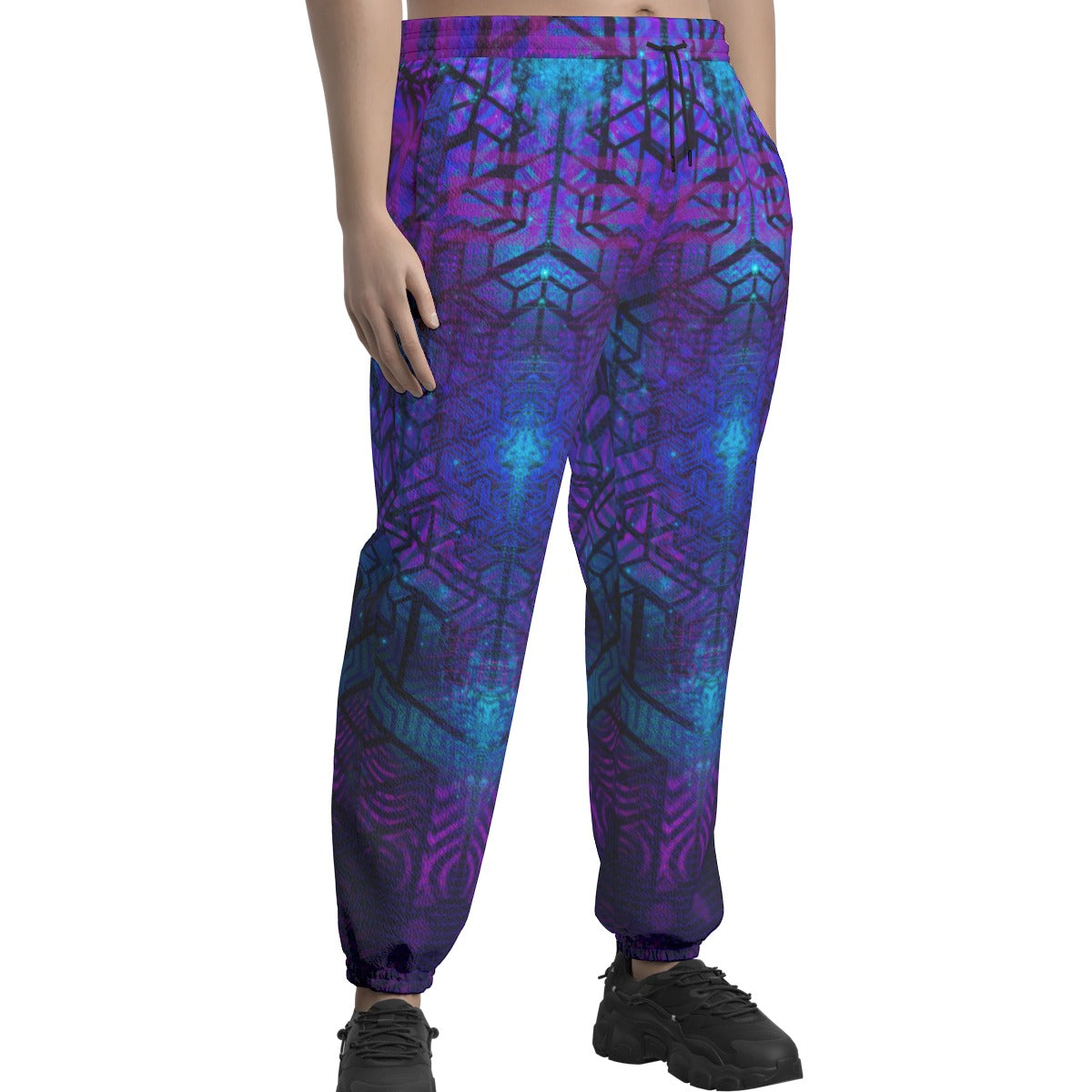 GEOPSY - All-Over Print Unisex Textured Casual Pants