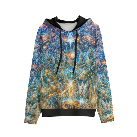 "Genesis of the Cyber Pantheon - Dawn of the Singularity" Unisex Pullover Hoodie | 310GSM Cotton