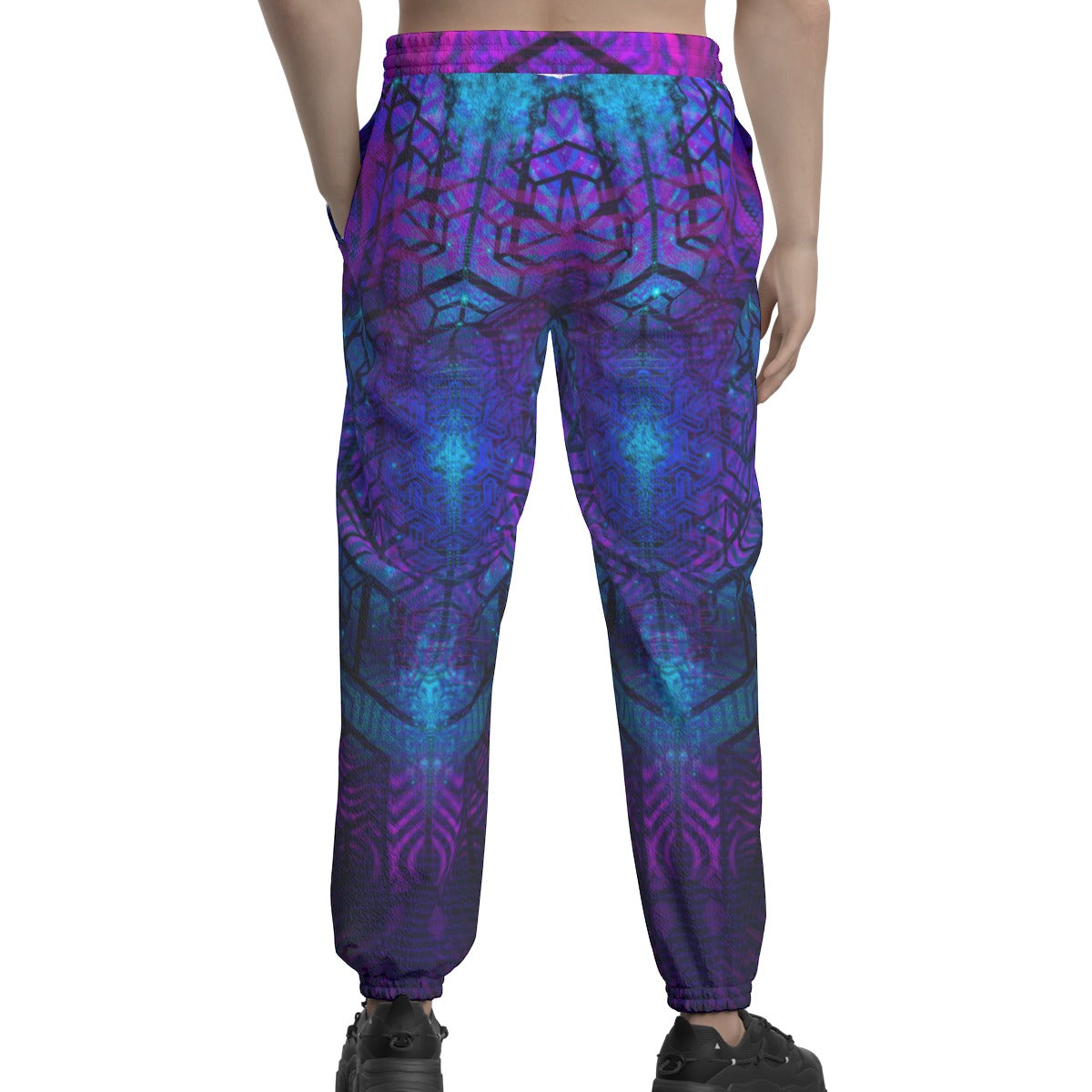 GEOPSY - All-Over Print Unisex Textured Casual Pants