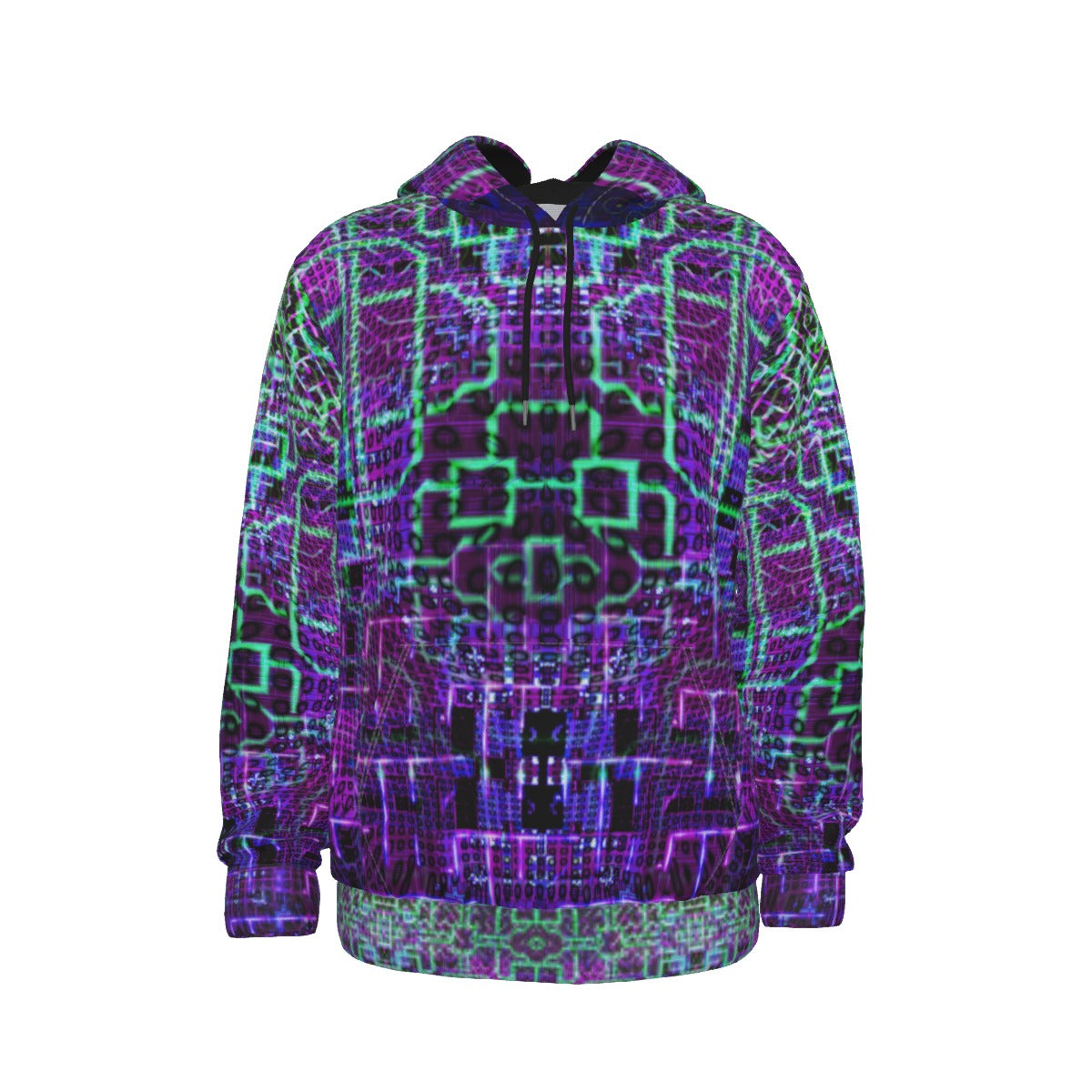 "AYATEK" All-Over Print Men's Thicken Pullover Hoodie