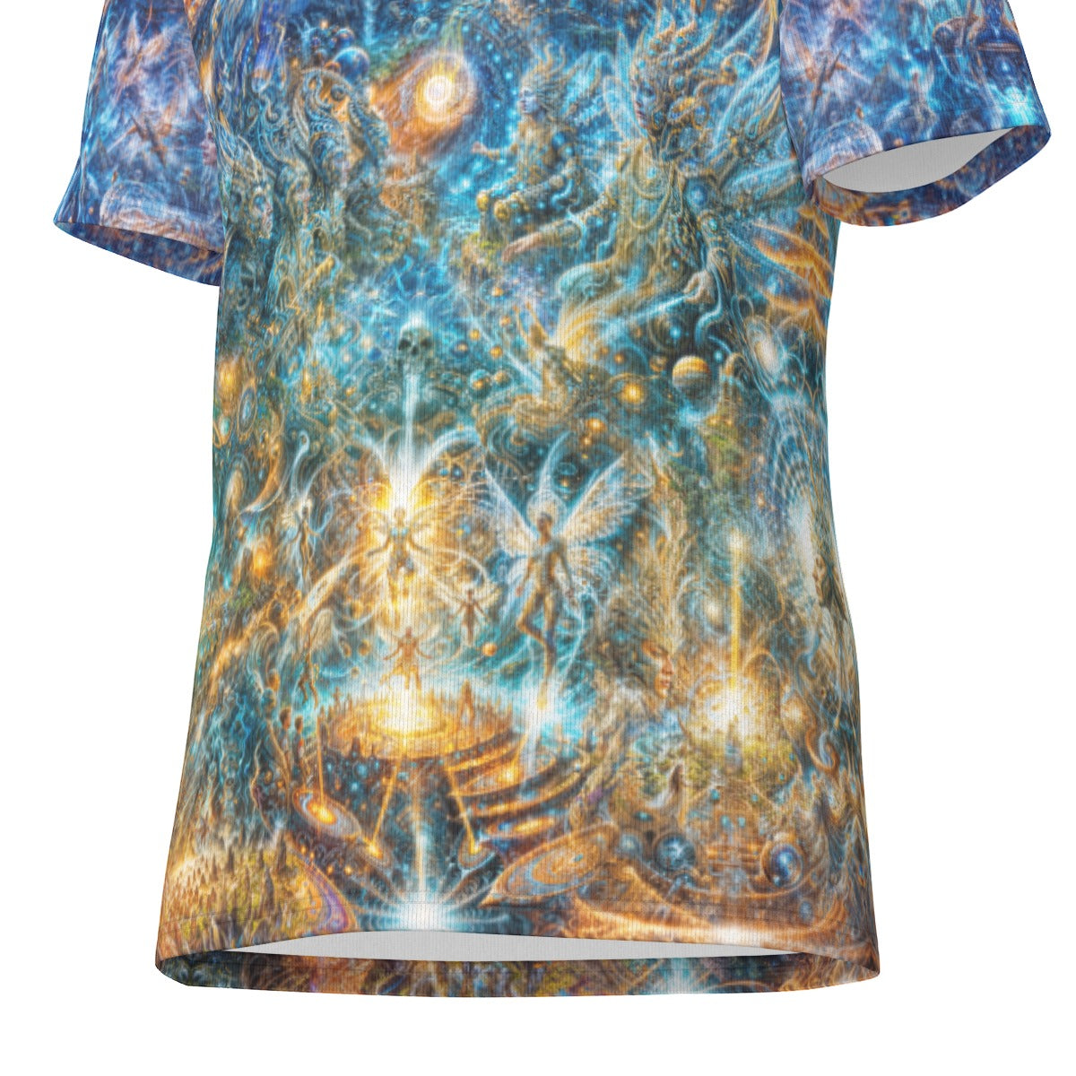 "Genesis of the Cyber Pantheon - Dawn of the Singularity" Men's O-Neck T-Shirt | 190GSM Cotton