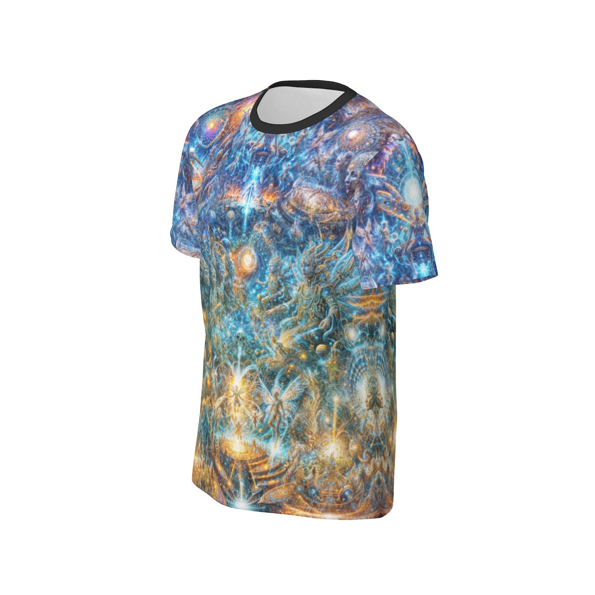 "Genesis of the Cyber Pantheon - Dawn of the Singularity" Men's O-Neck T-Shirt | 190GSM Cotton