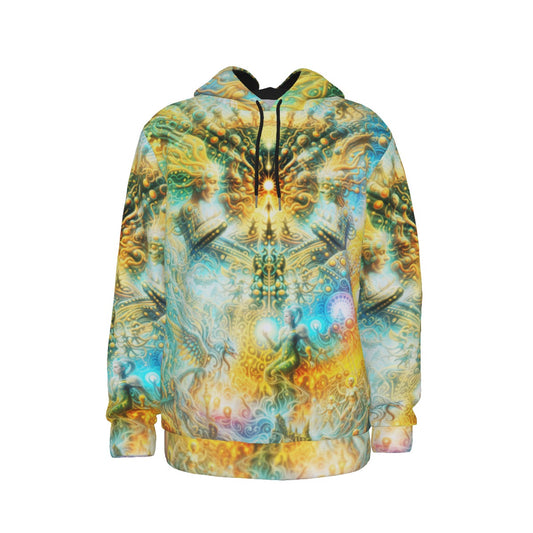 "ETERNAL INFLECTION" All-Over Print Men's Thicken Pullover Hoodie