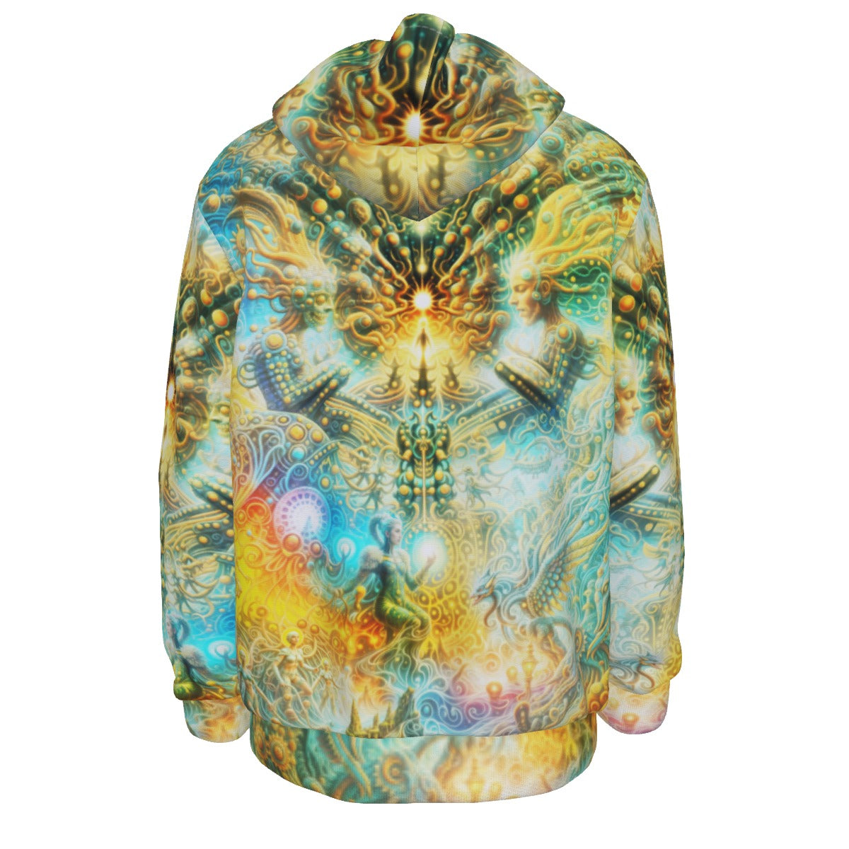 "ETERNAL INFLECTION" All-Over Print Men's Thicken Pullover Hoodie