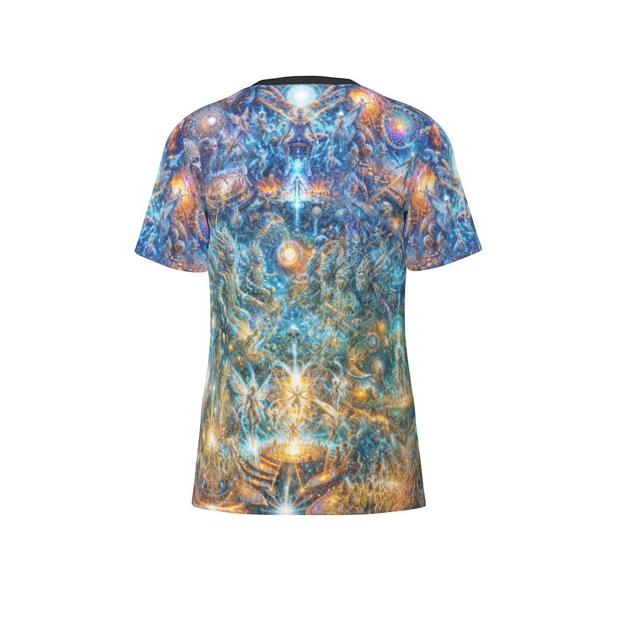 "Genesis of the Cyber Pantheon - Dawn of the Singularity" Men's O-Neck T-Shirt | 190GSM Cotton