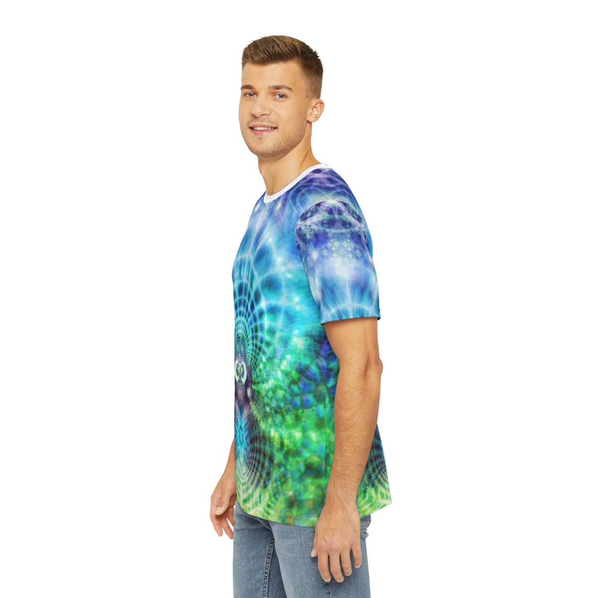 "yxed.40.6" Men's Polyester Tee (AOP)