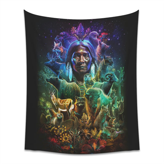"GREAT SPIRIT" Printed Wall Tapestry