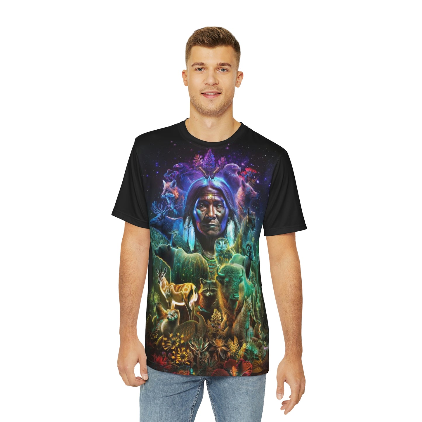 "GREAT SPIRIT" Polyester Tee (AOP)