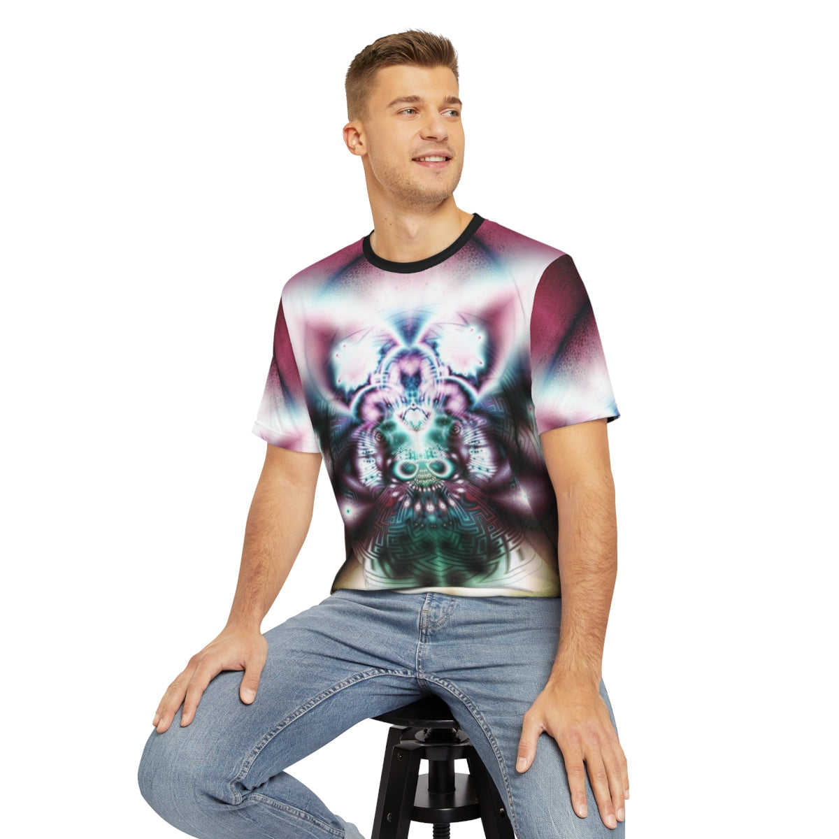 "XDMTER" Men's Polyester Tee (AOP)