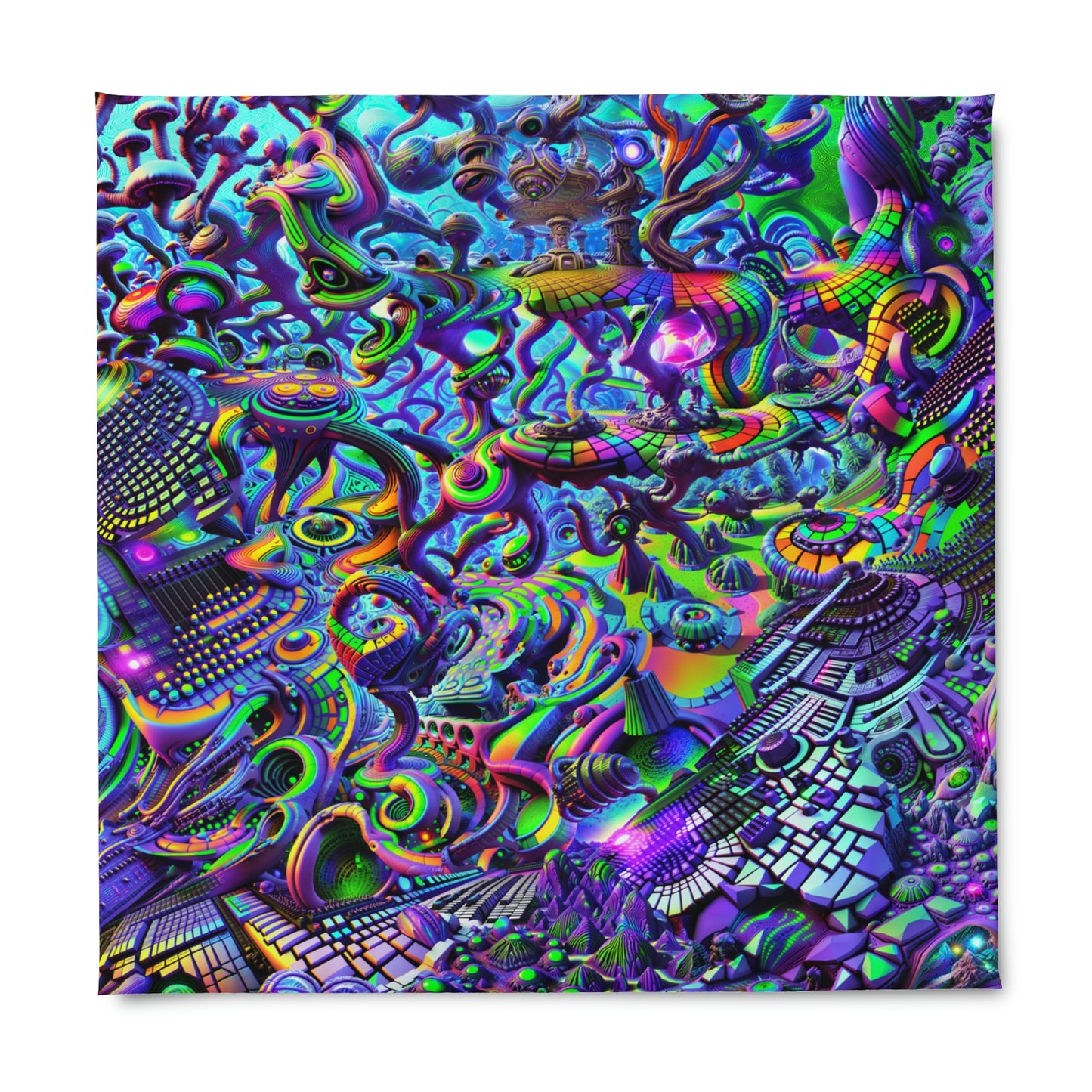 "PSYCHEDELIC WONDERLAND 2.0" Duvet Cover