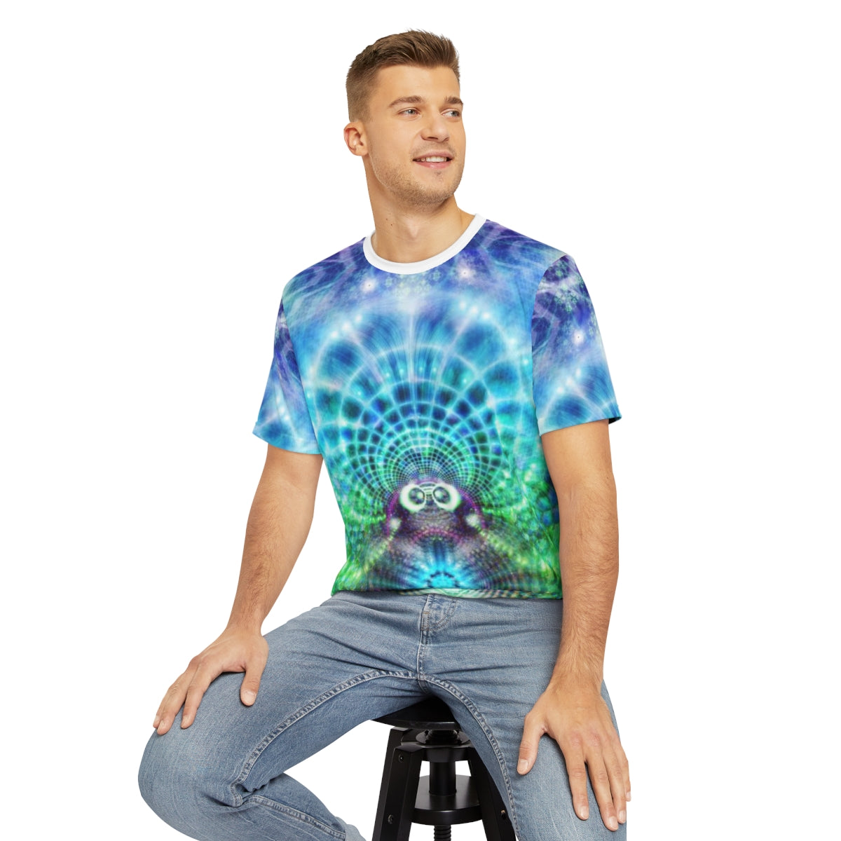 "yxed.40.6" Men's Polyester Tee (AOP)